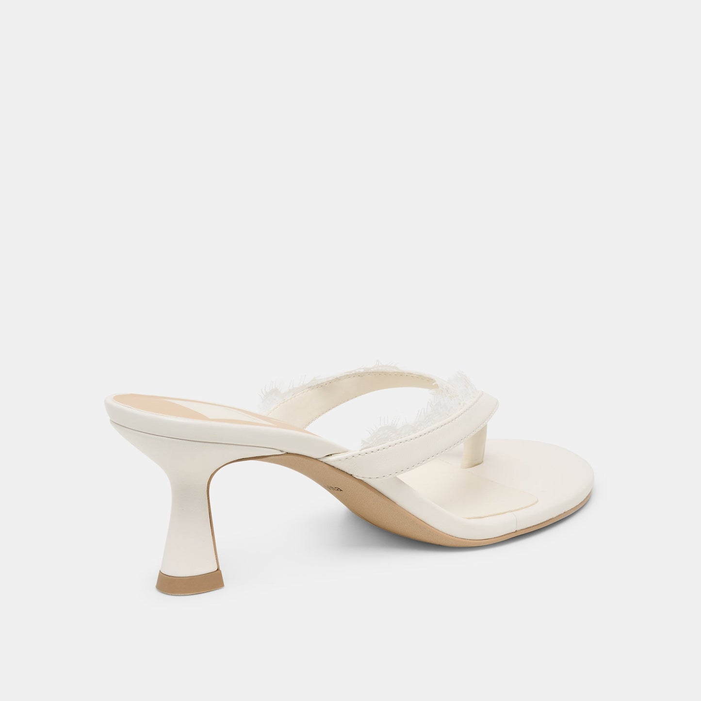 Daksie Lace True White Leather Heels