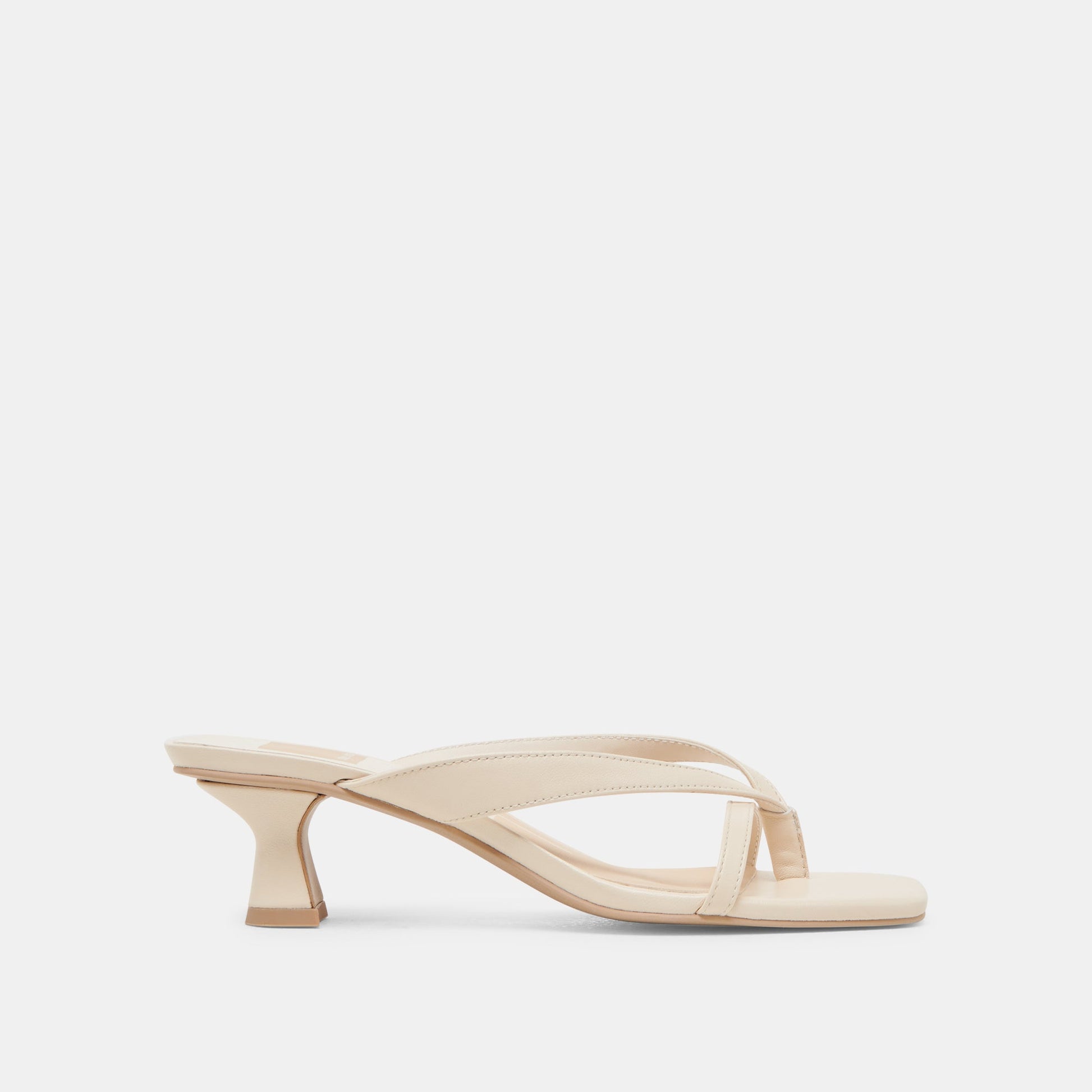 Brevel Wide Bone Leather Heels