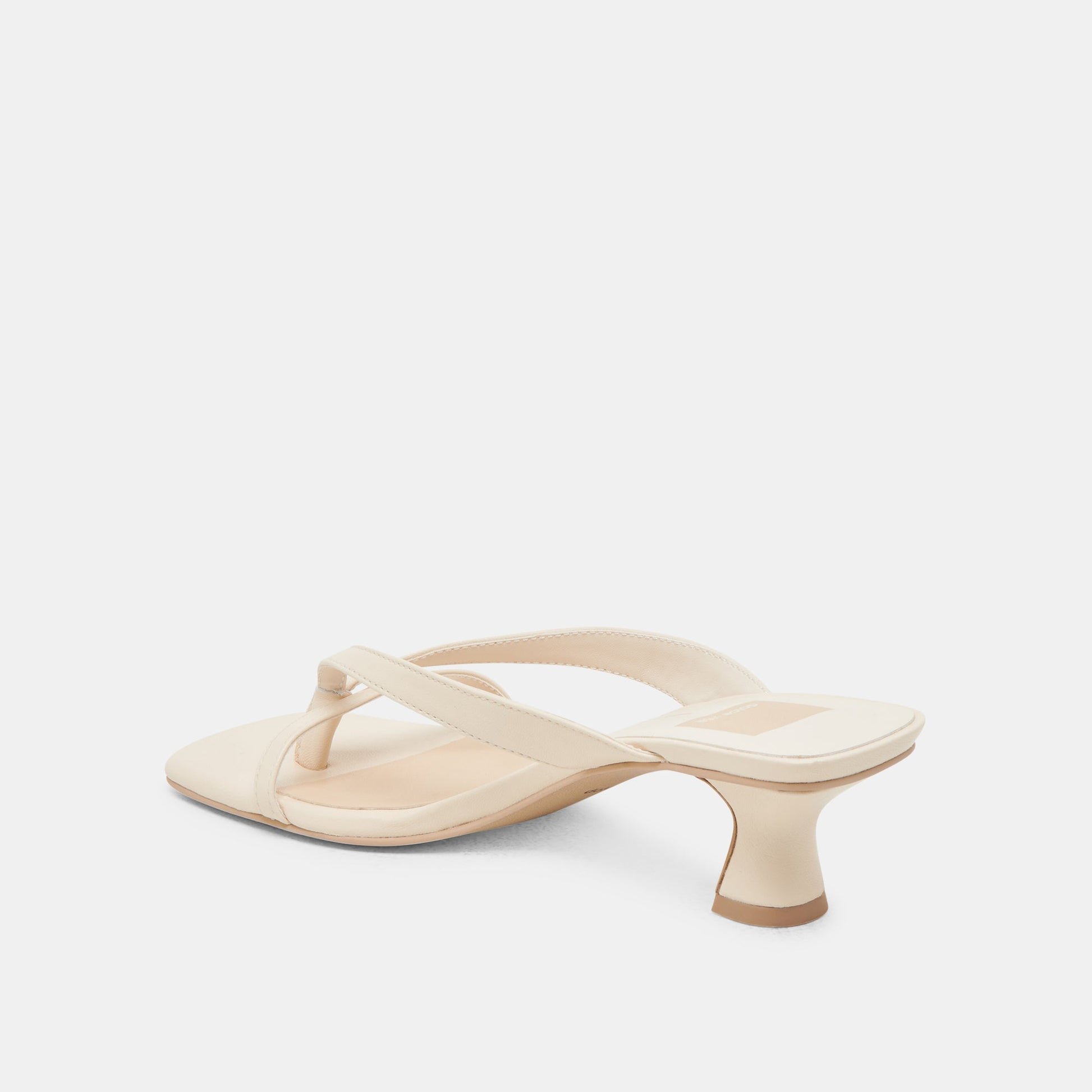 Brevel Wide Bone Leather Heels