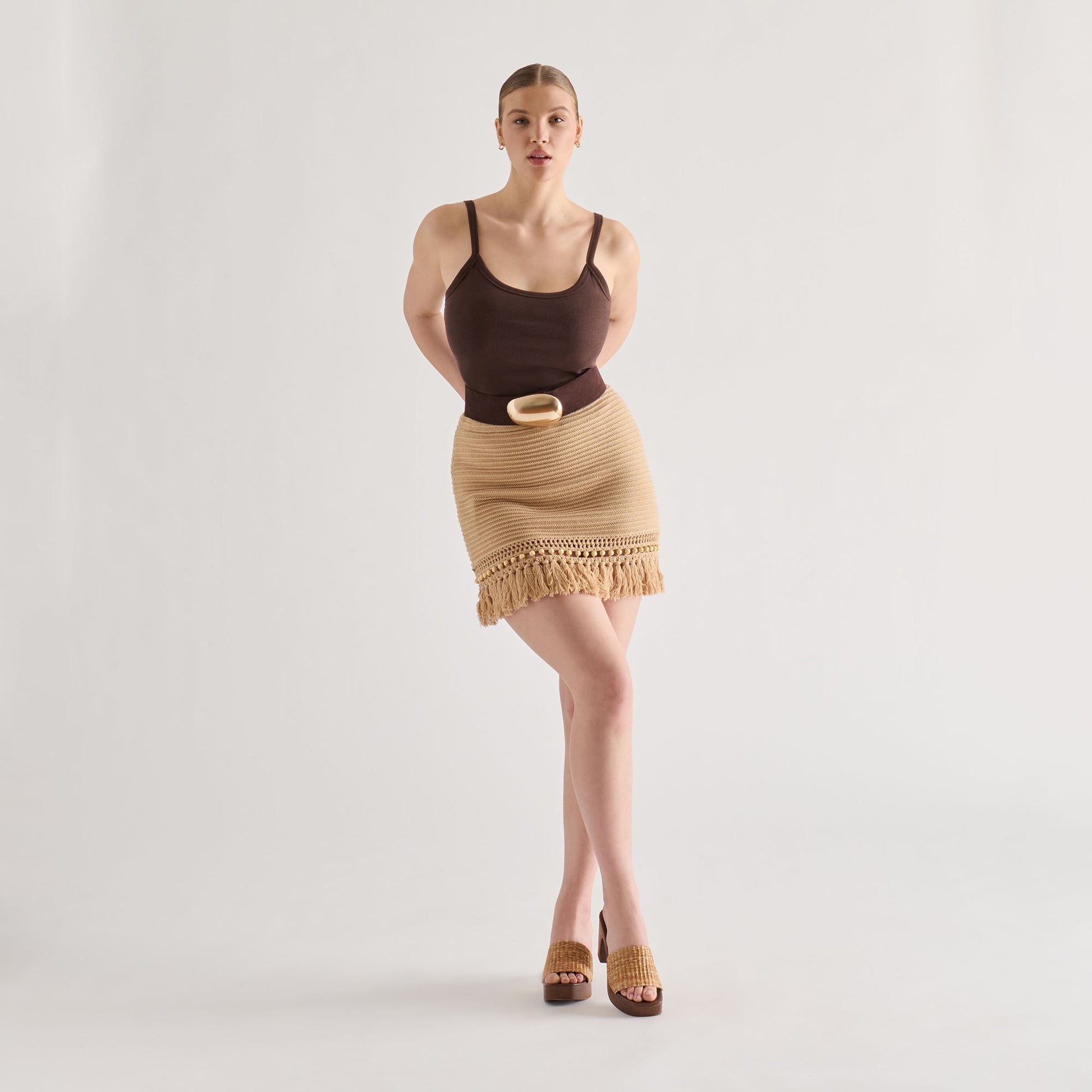 Celest Natural Raffia Heels