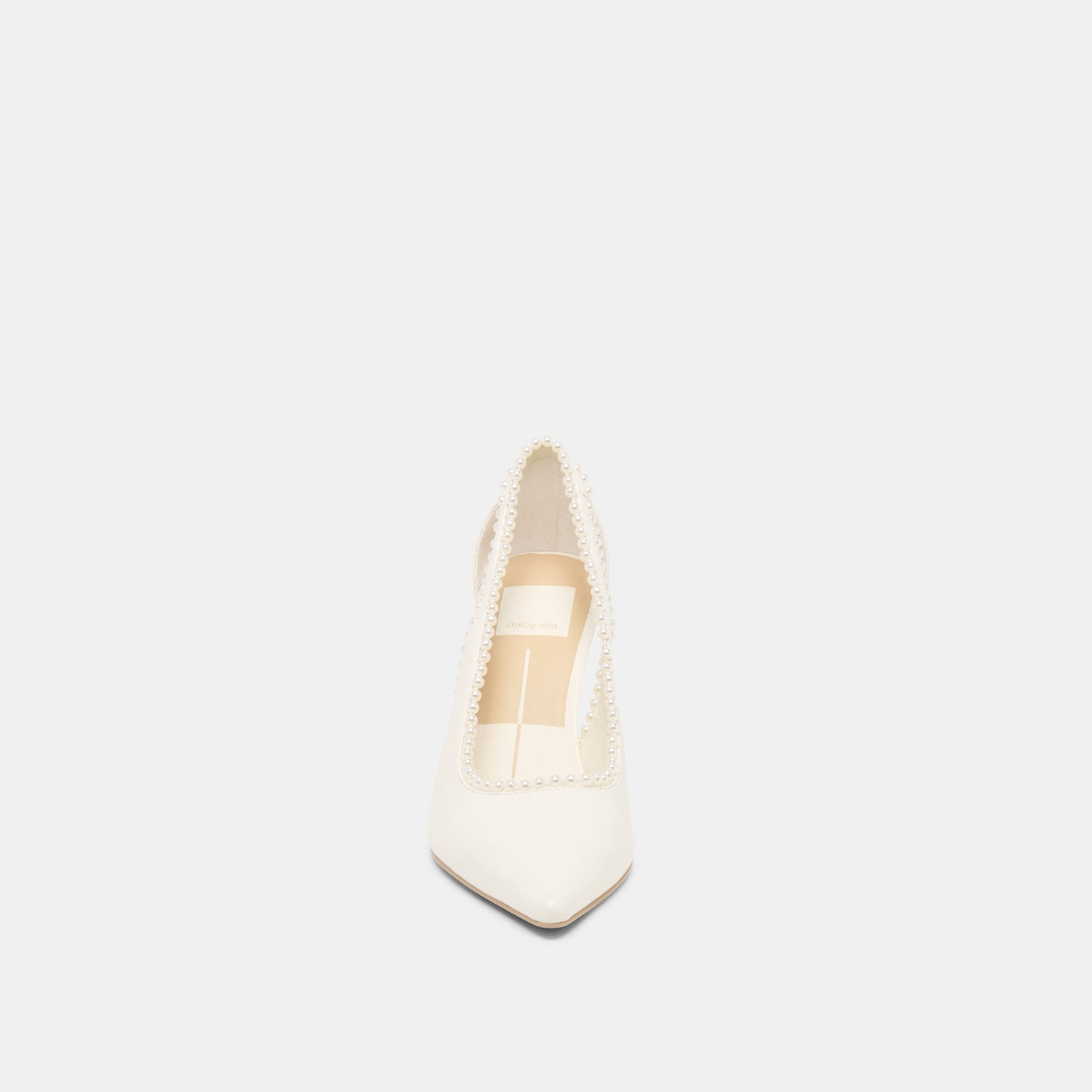 Kelson Pearl True White Leather Heels