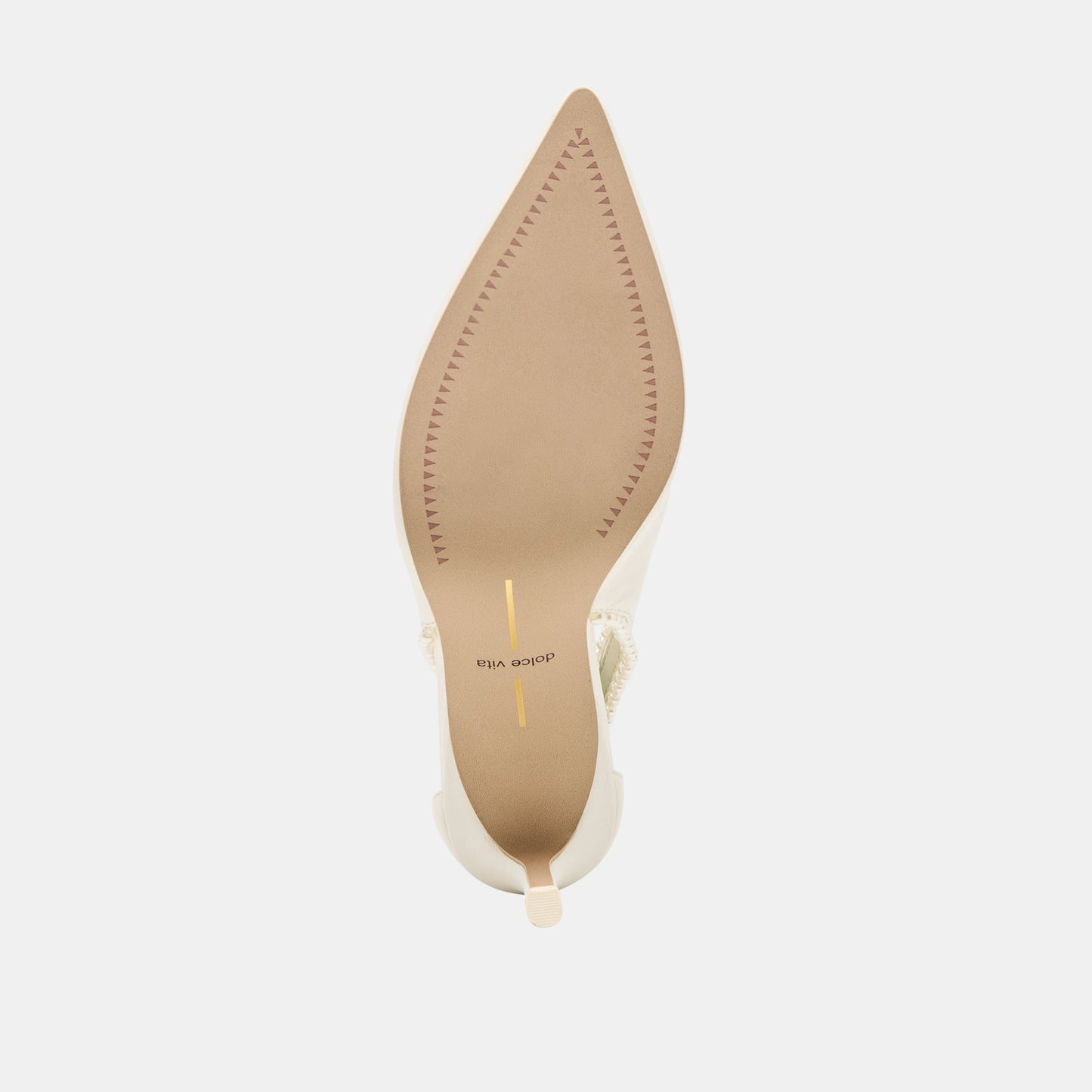 Kelson Pearl True White Leather Heels