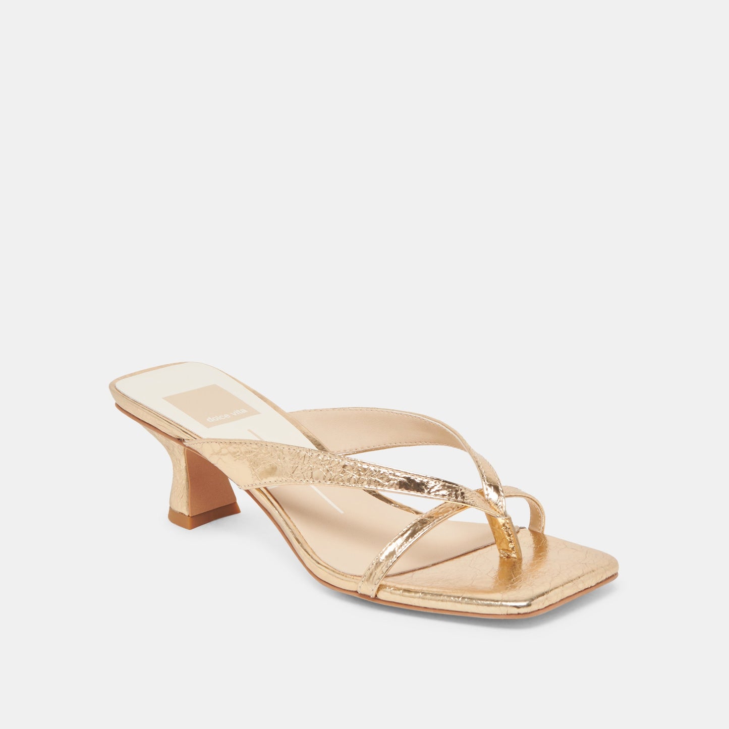 BREVEL HEELS GOLD DISTRESSED LEATHER
 – Dolce Vita