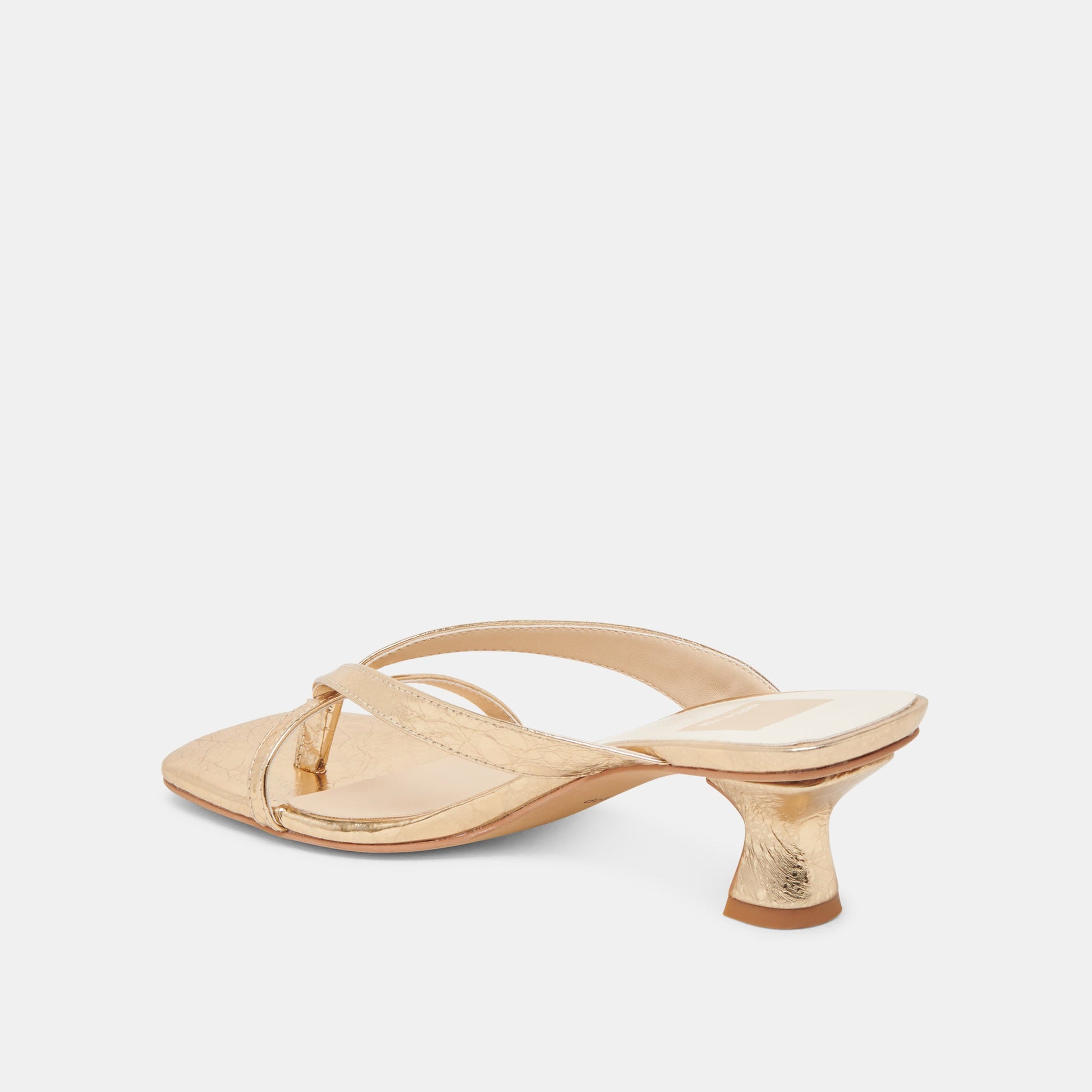 BREVEL HEELS GOLD DISTRESSED LEATHER
 – Dolce Vita