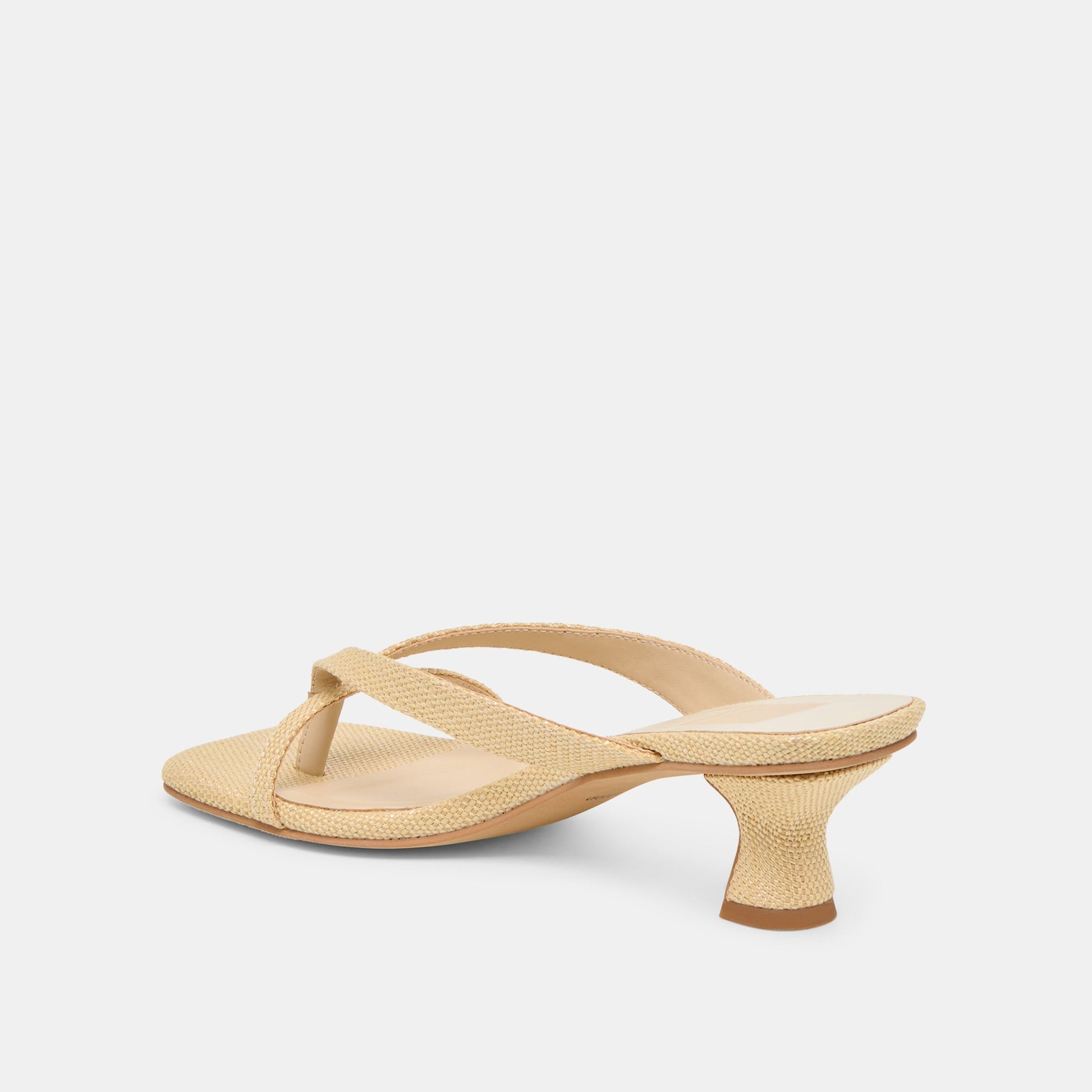 Brevel Natural Raffia Heels