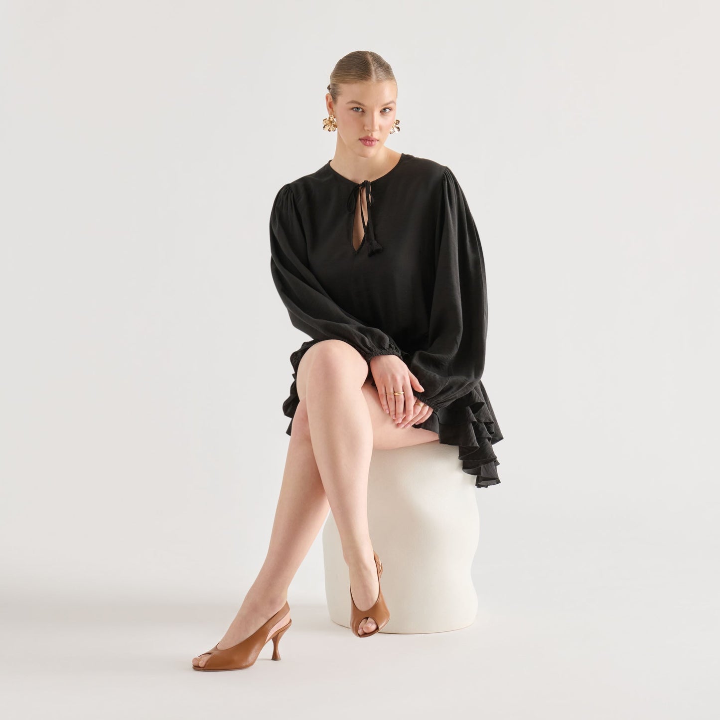 Madow Tan Leather Heels