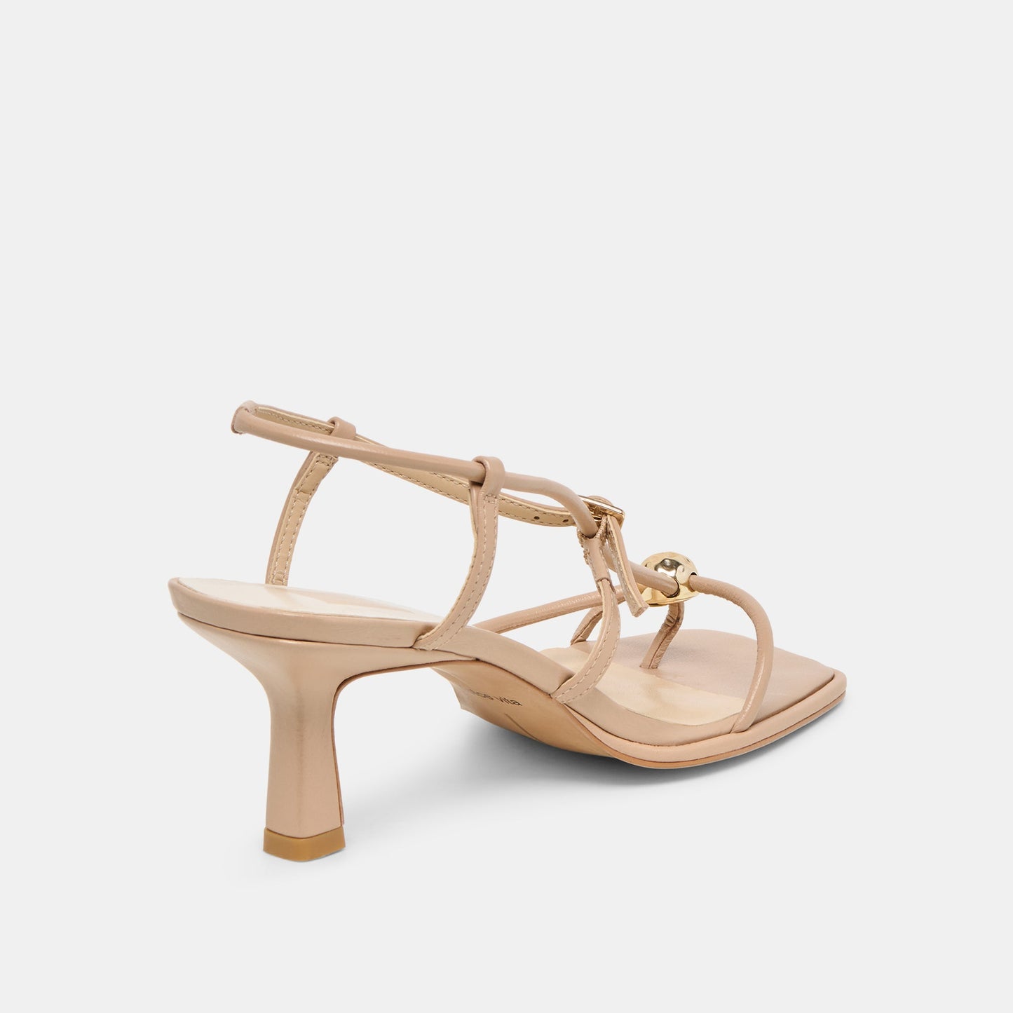 Manji Wide Light Tan Leather Heels