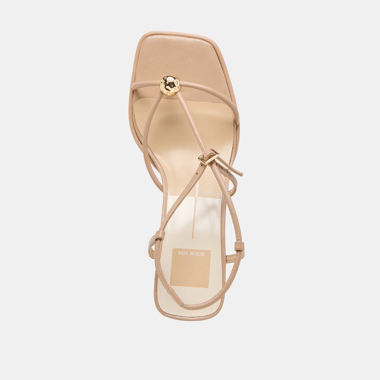 Manji Wide Light Tan Leather Heels