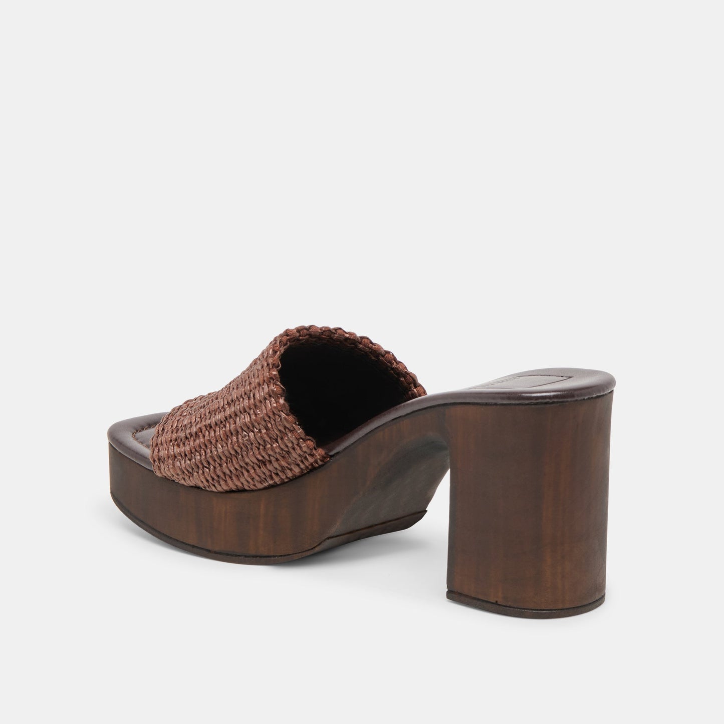 Celest Chocolate Raffia Heels