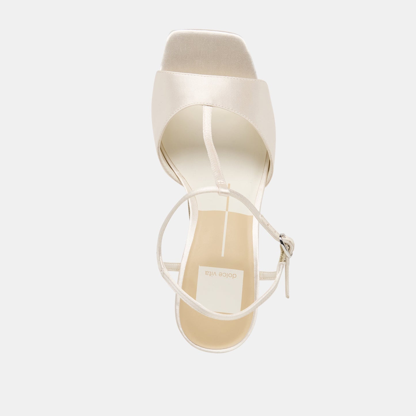 Hilery Off White Satin Heels