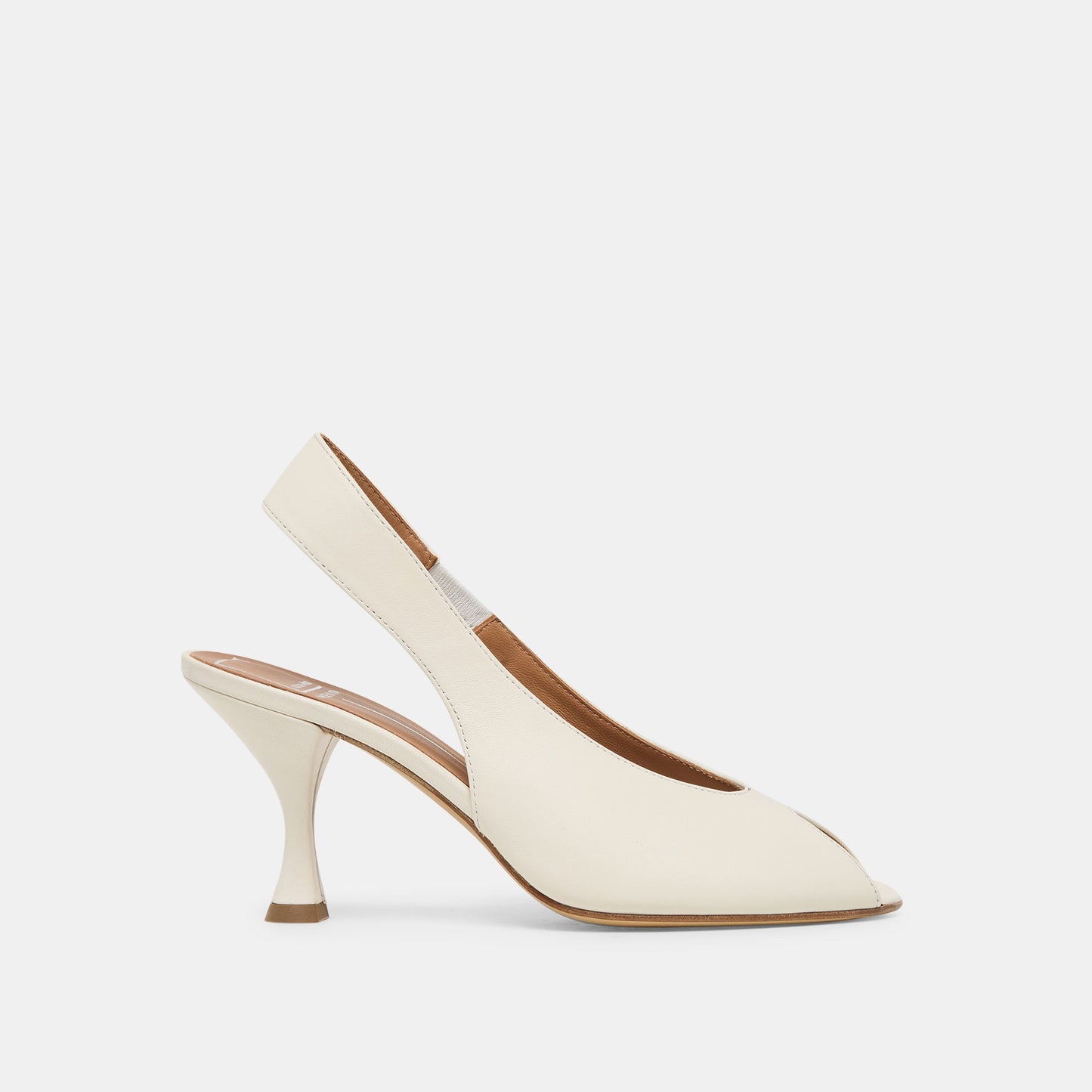 Madow Off White Leather Heels