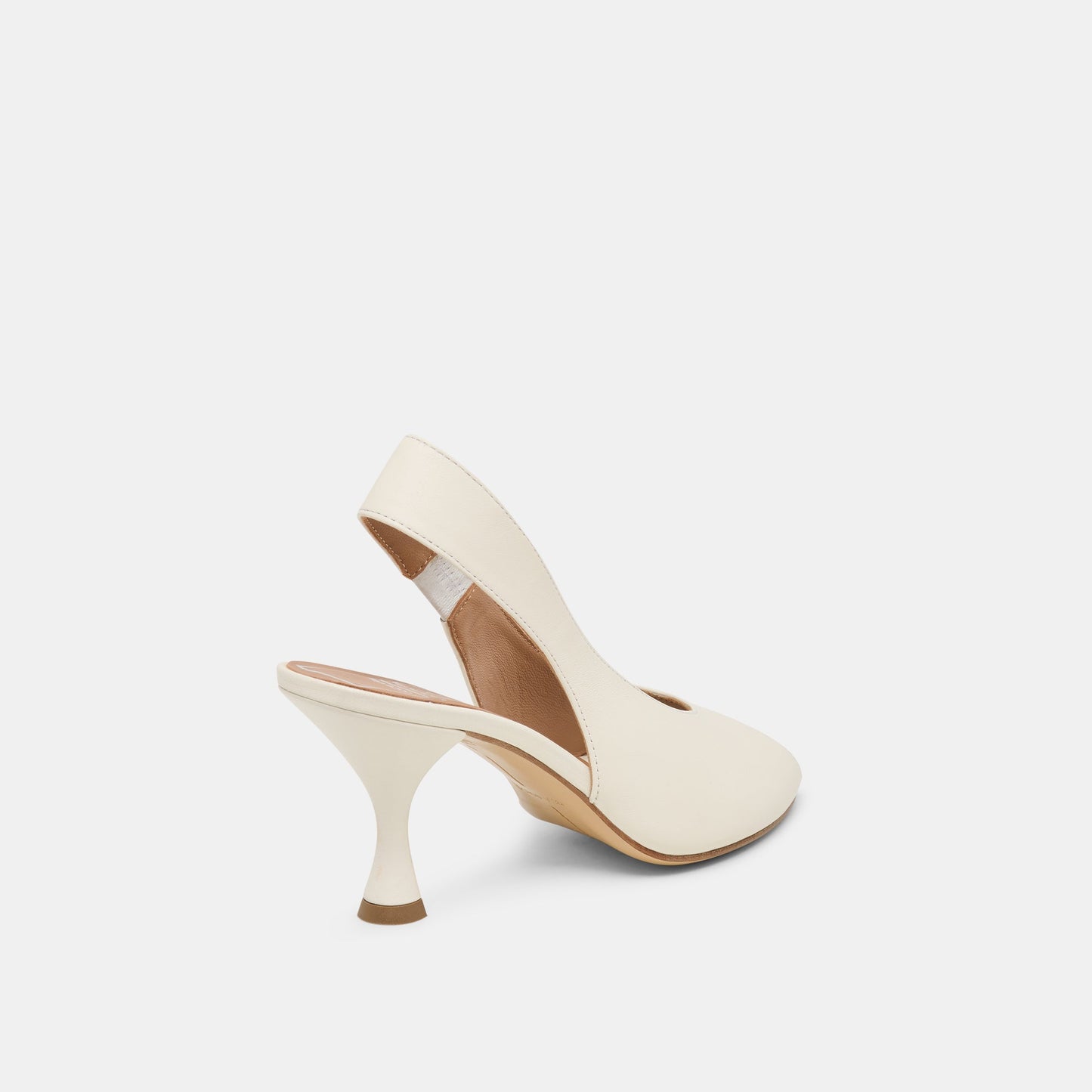 Madow Off White Leather Heels