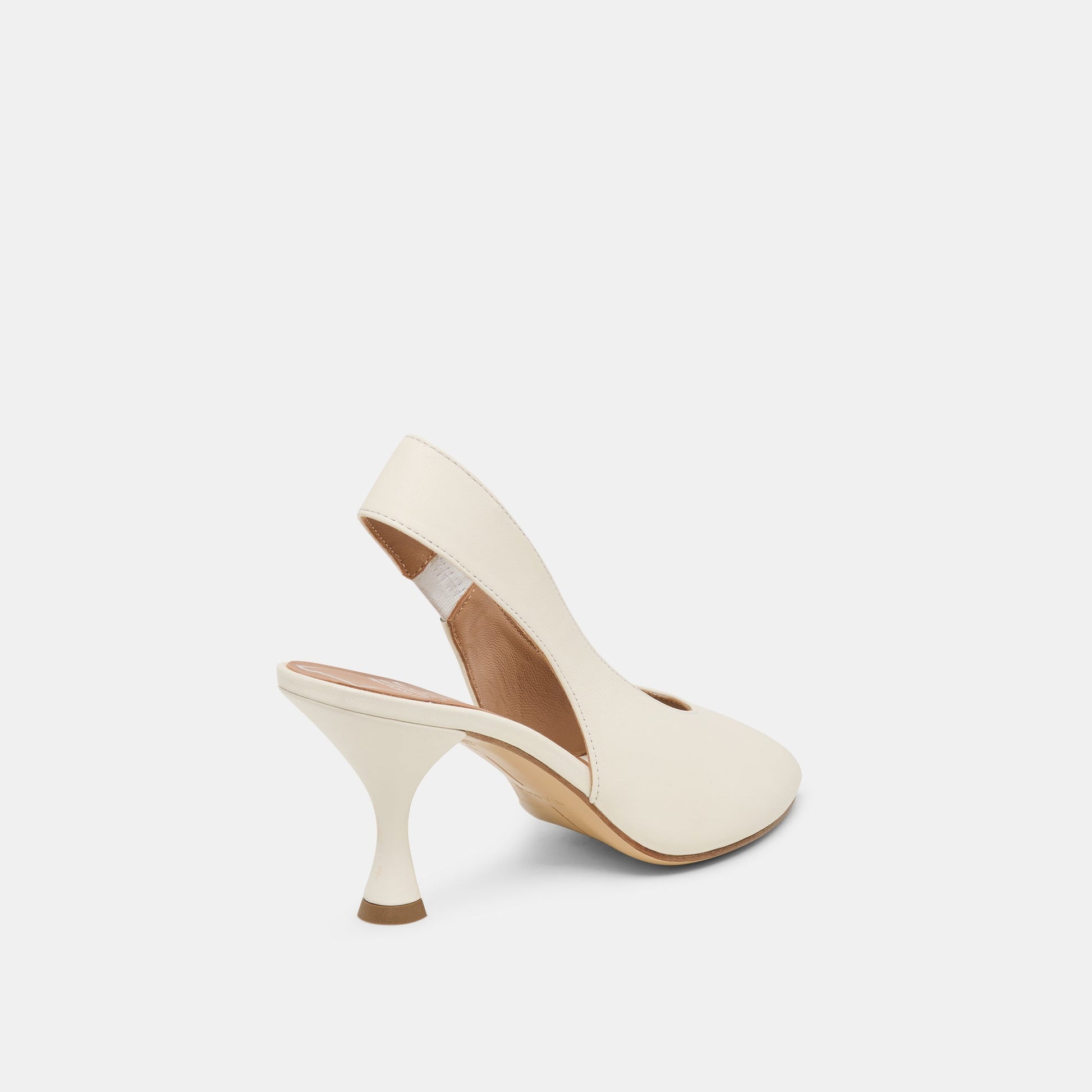 Madow Off White Leather Heels