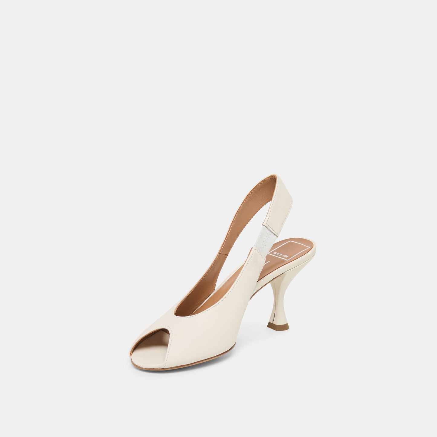 Madow Off White Leather Heels