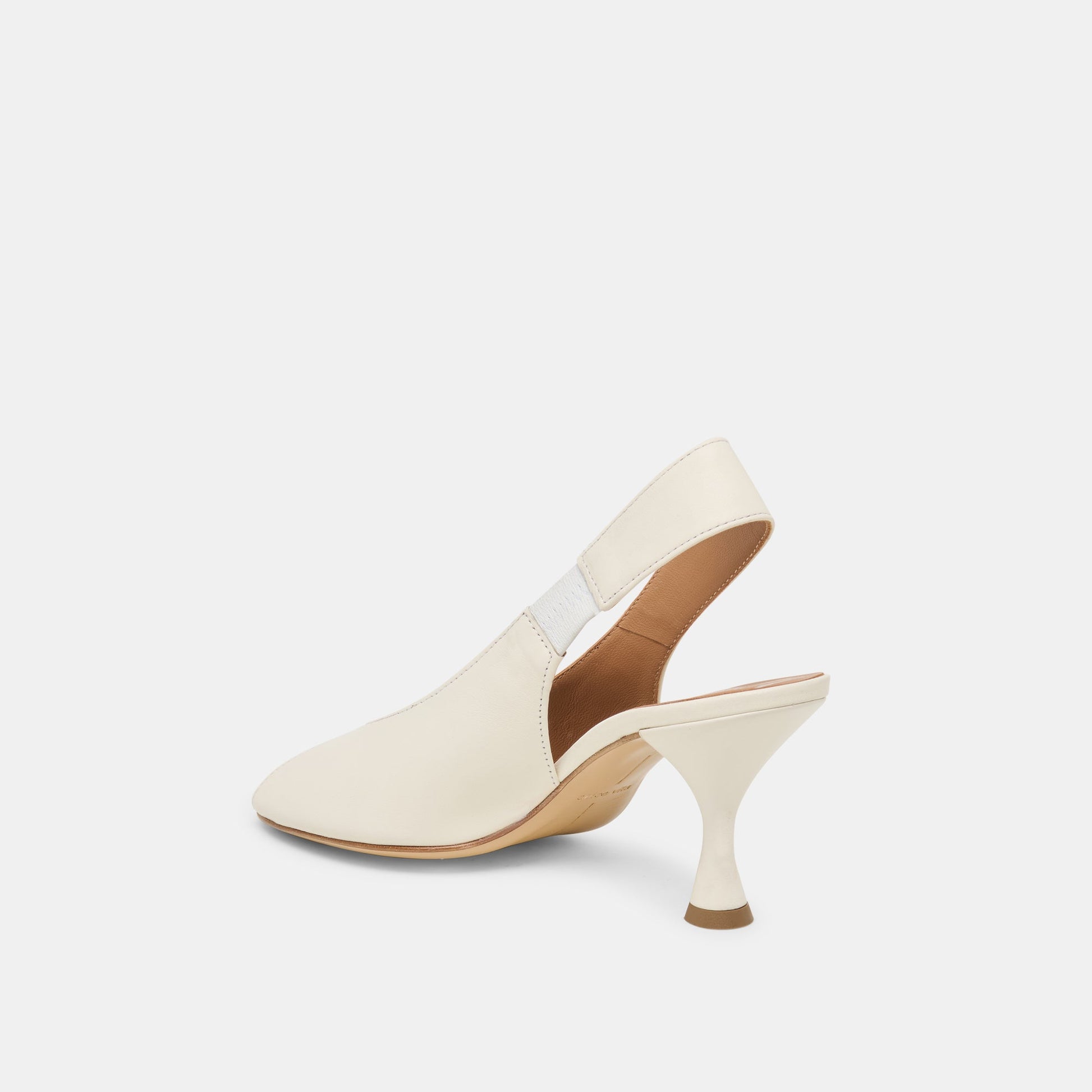 Madow Off White Leather Heels