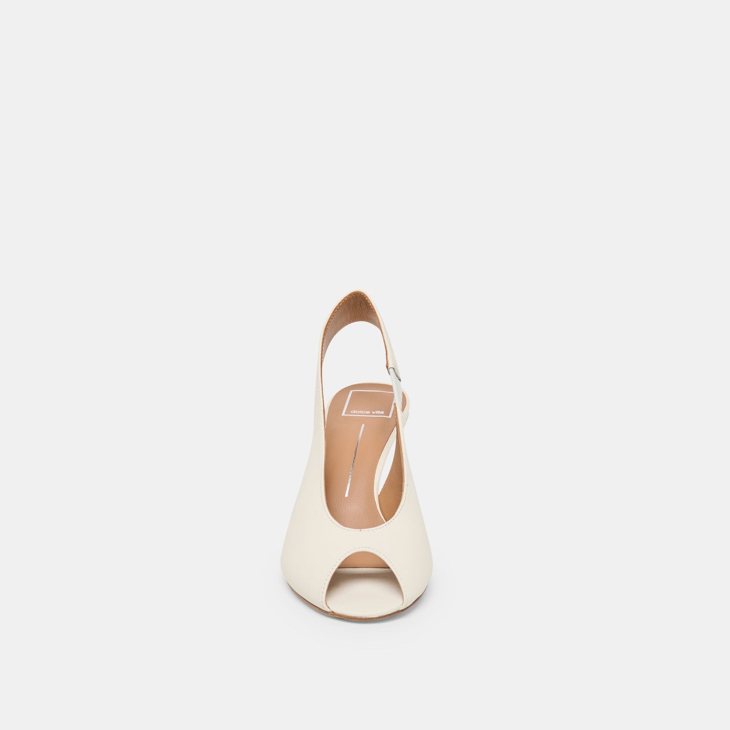 Madow Off White Leather Heels