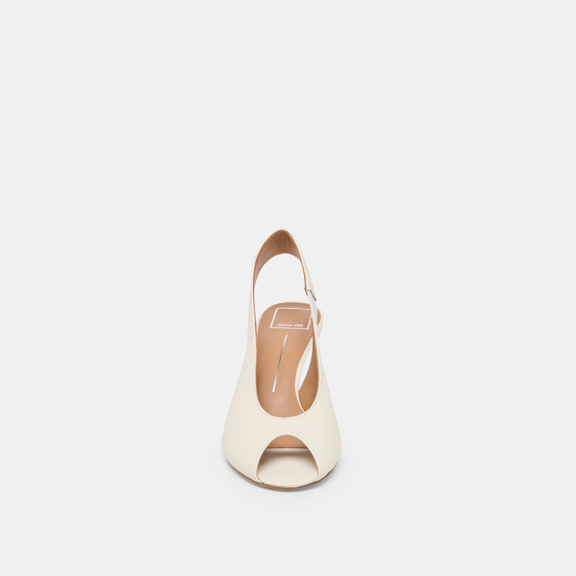 Madow Off White Leather Heels
