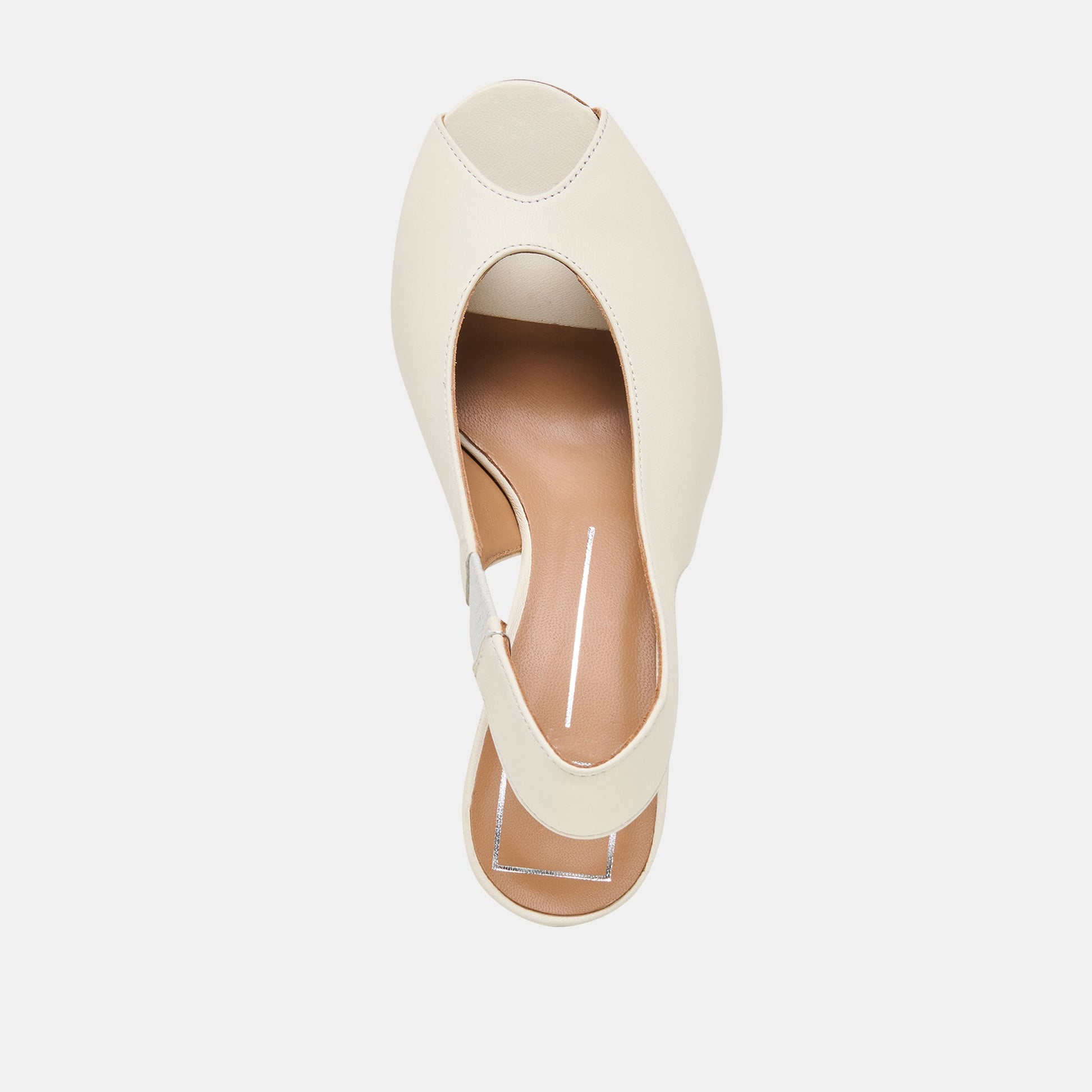 Madow Off White Leather Heels