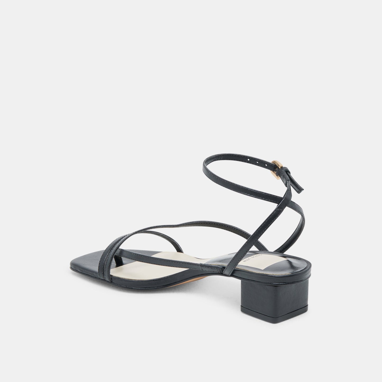 Karlos Wide Black Leather Sandals