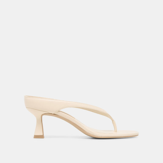 Doreen Bone Leather Heels