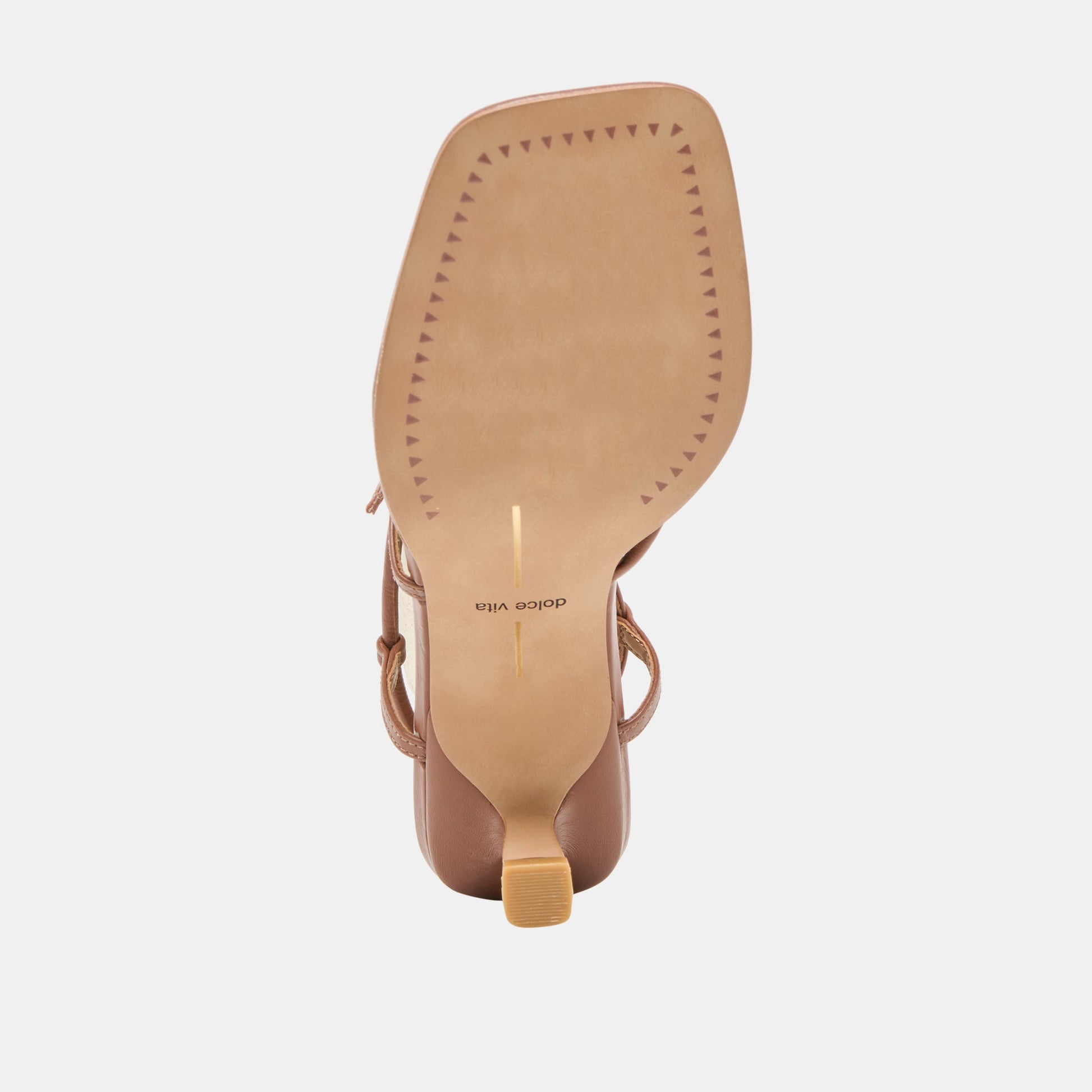Mylee Cognac Leather Heels
