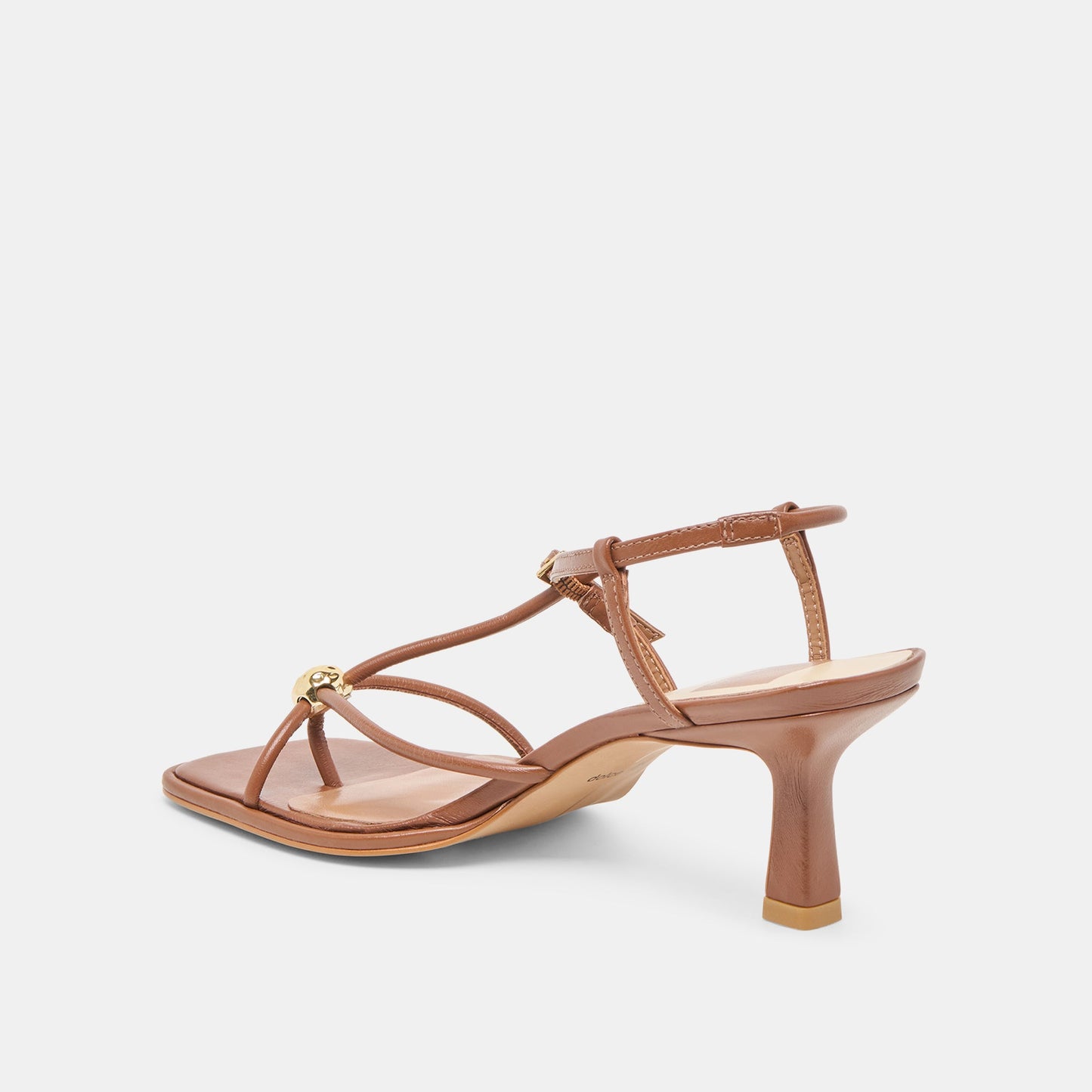 Mylee Cognac Leather Heels