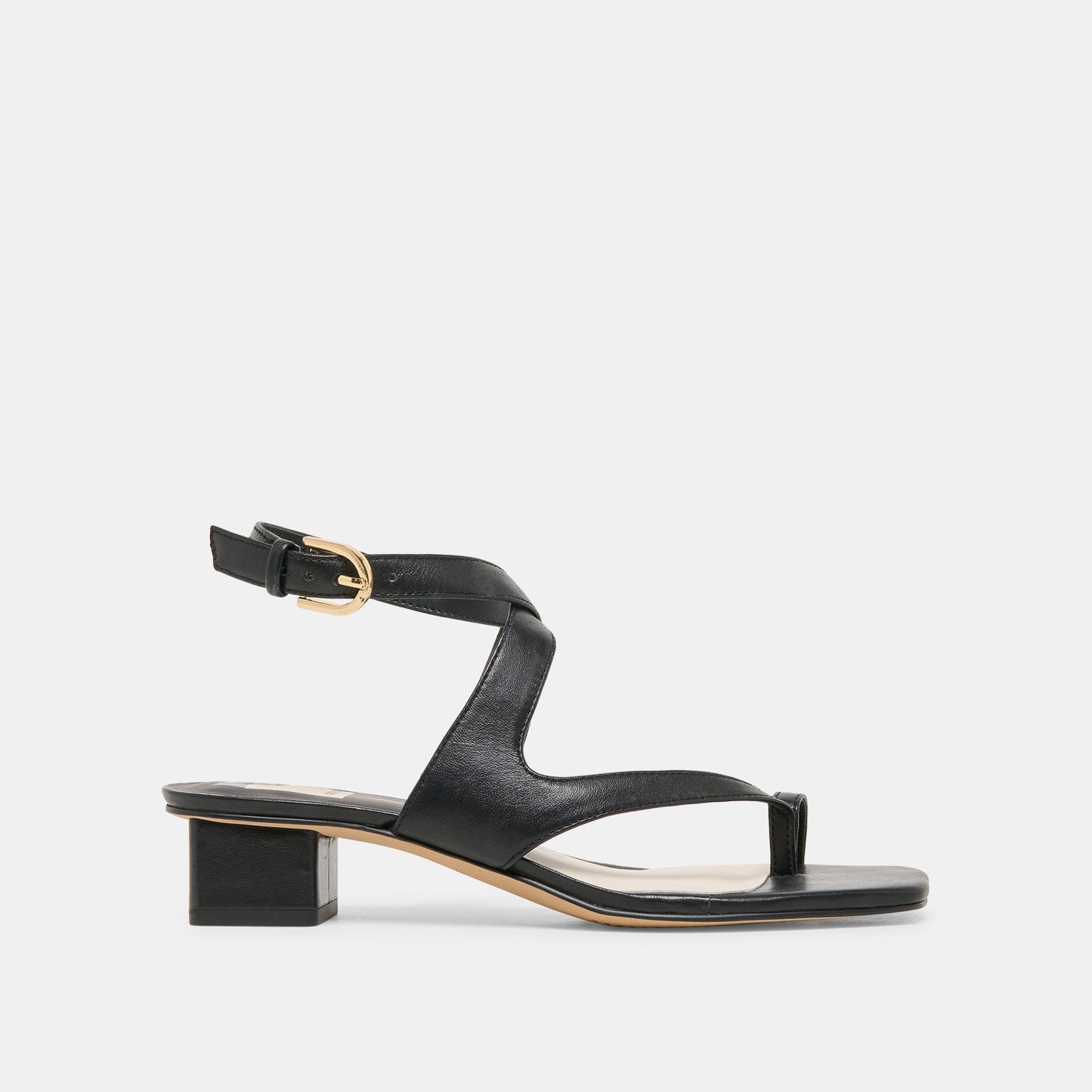 Kameo Black Leather Heels
