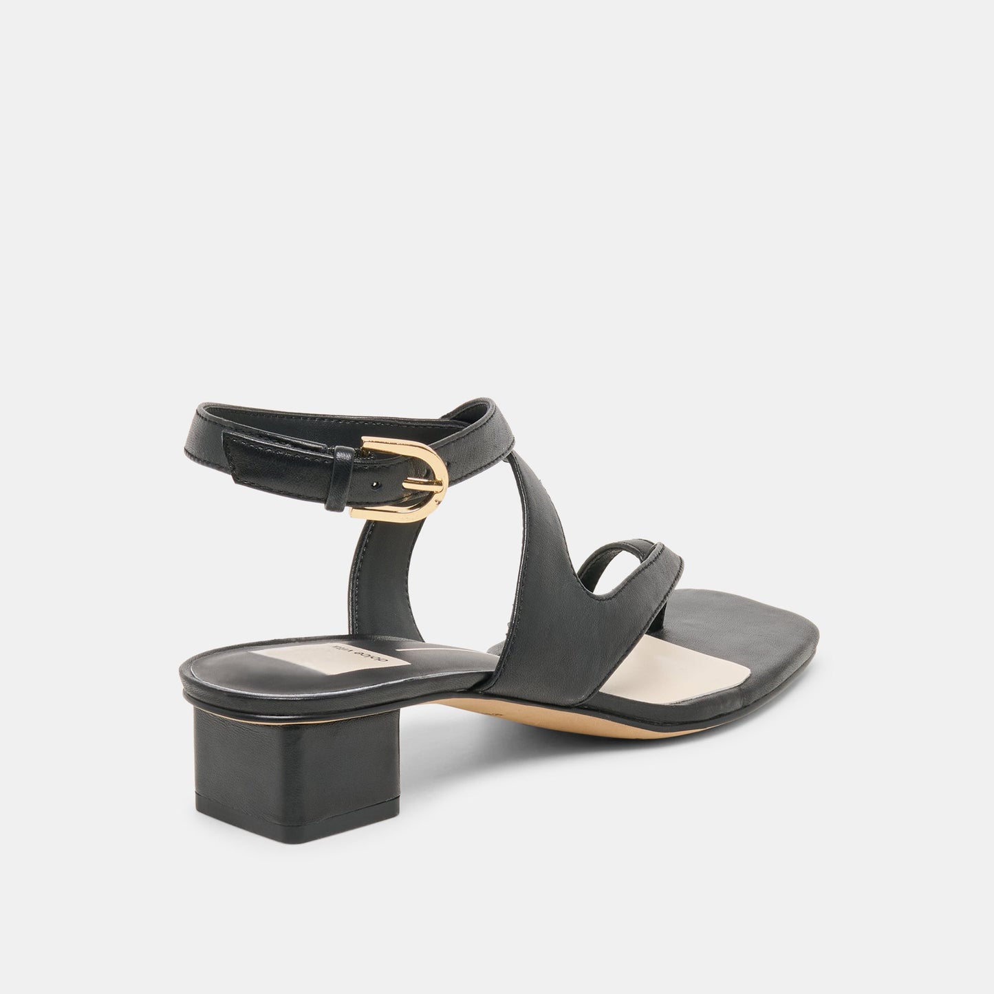 Kameo Black Leather Heels