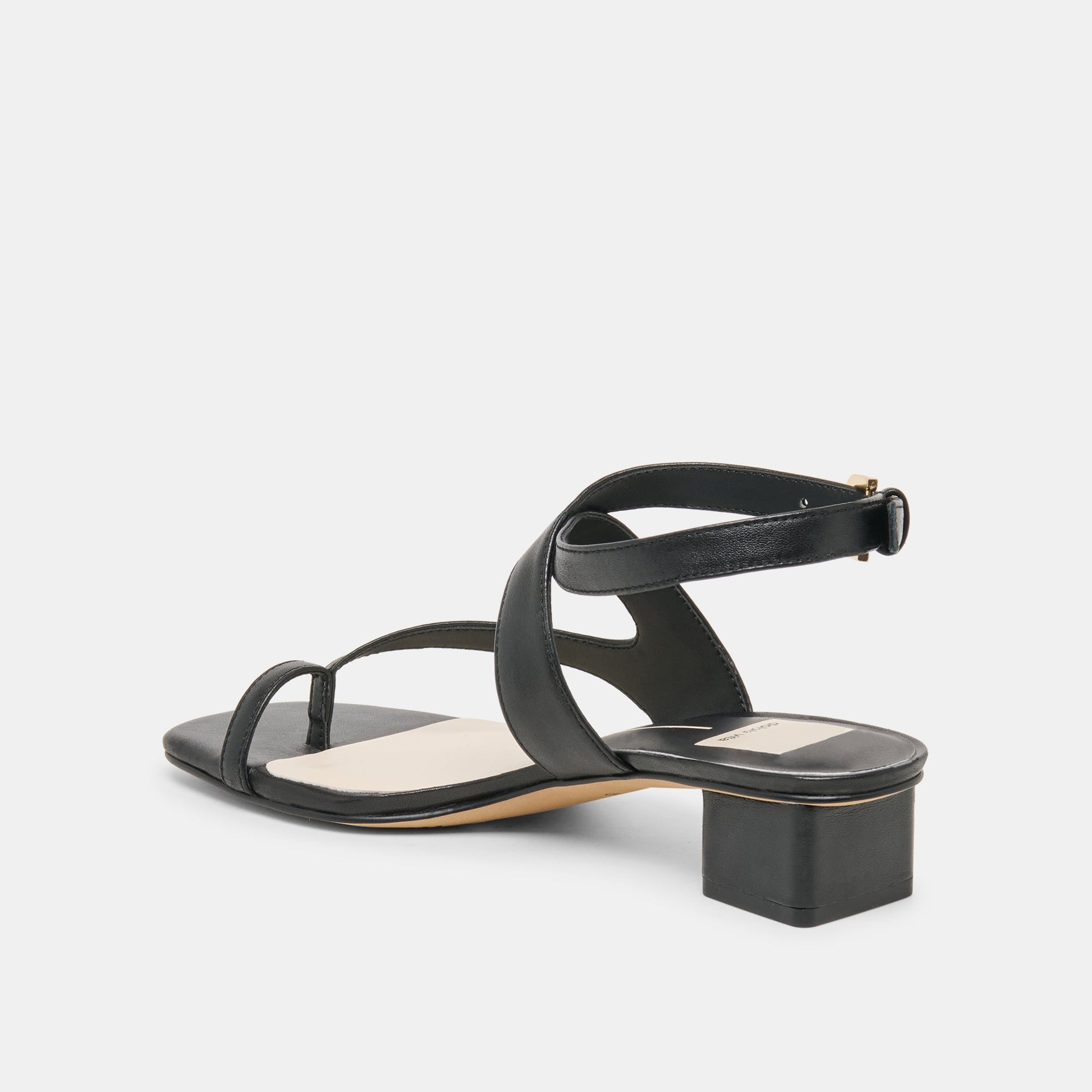 Kameo Black Leather Heels