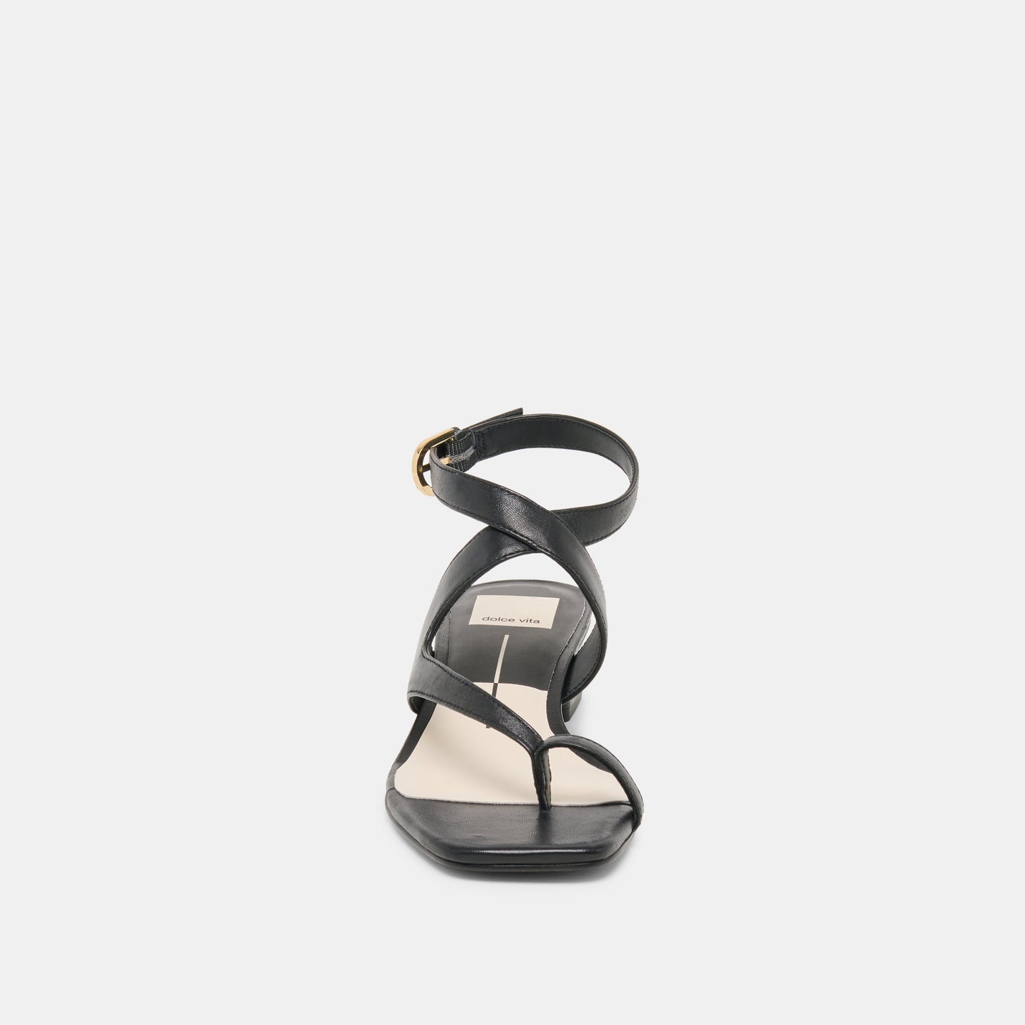 Kameo Black Leather Heels