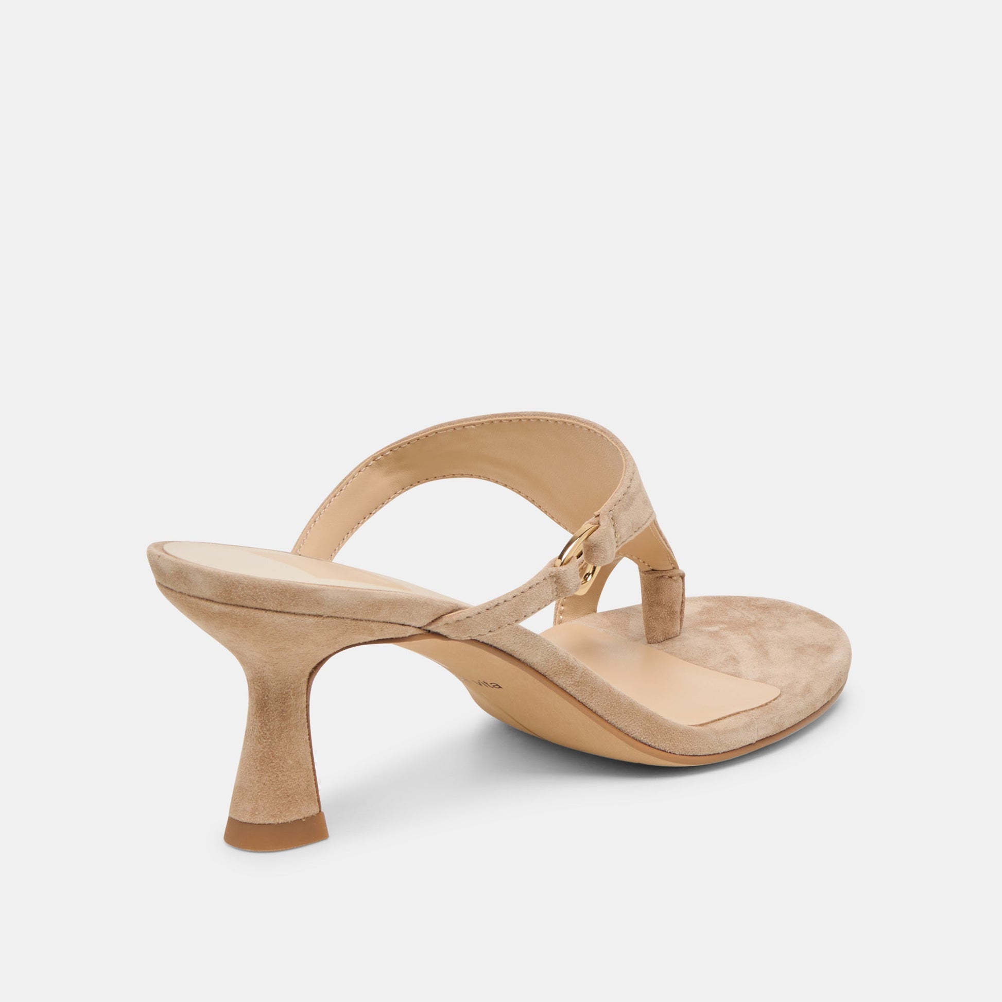Derrel Camel Suede Heels