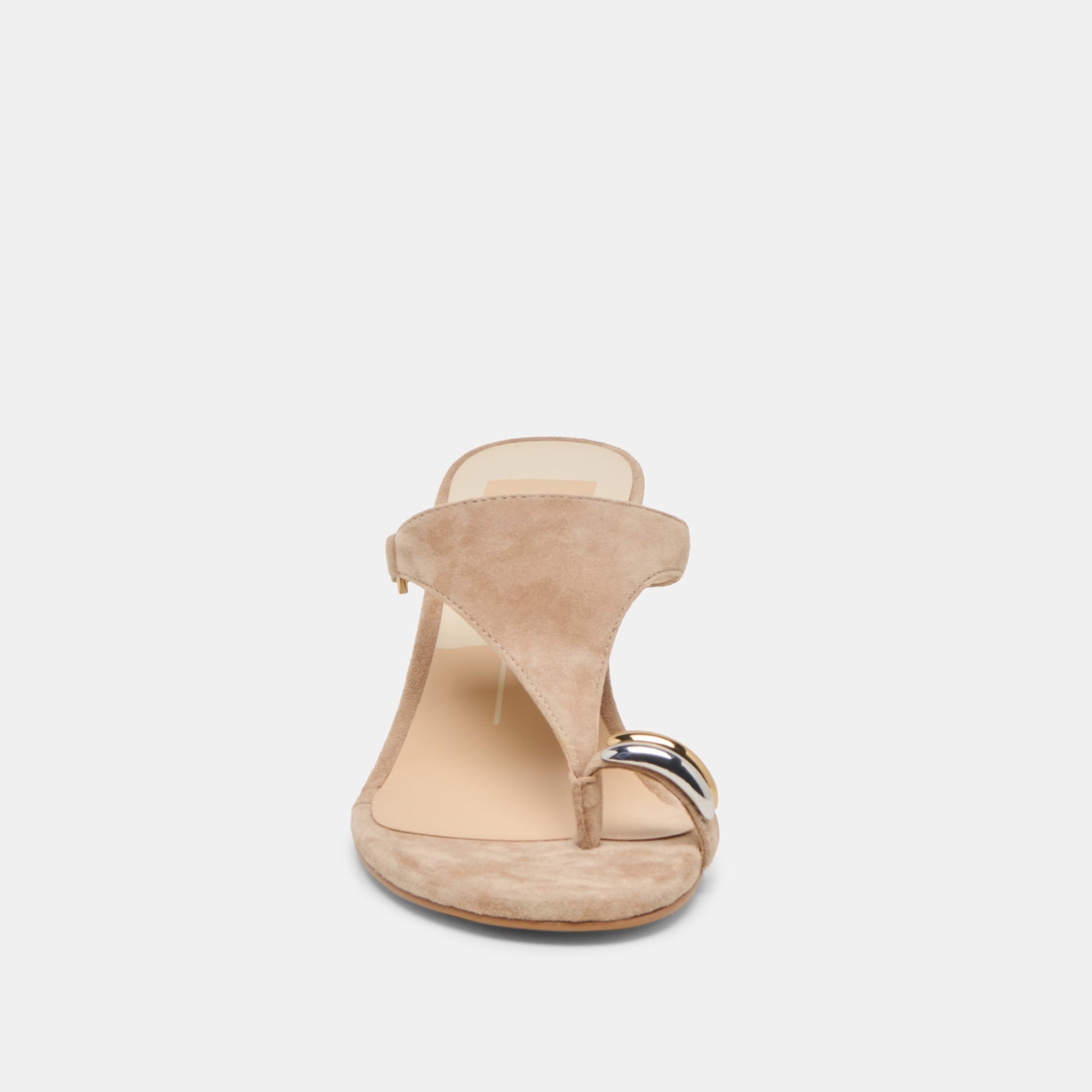 Derrel Camel Suede Heels