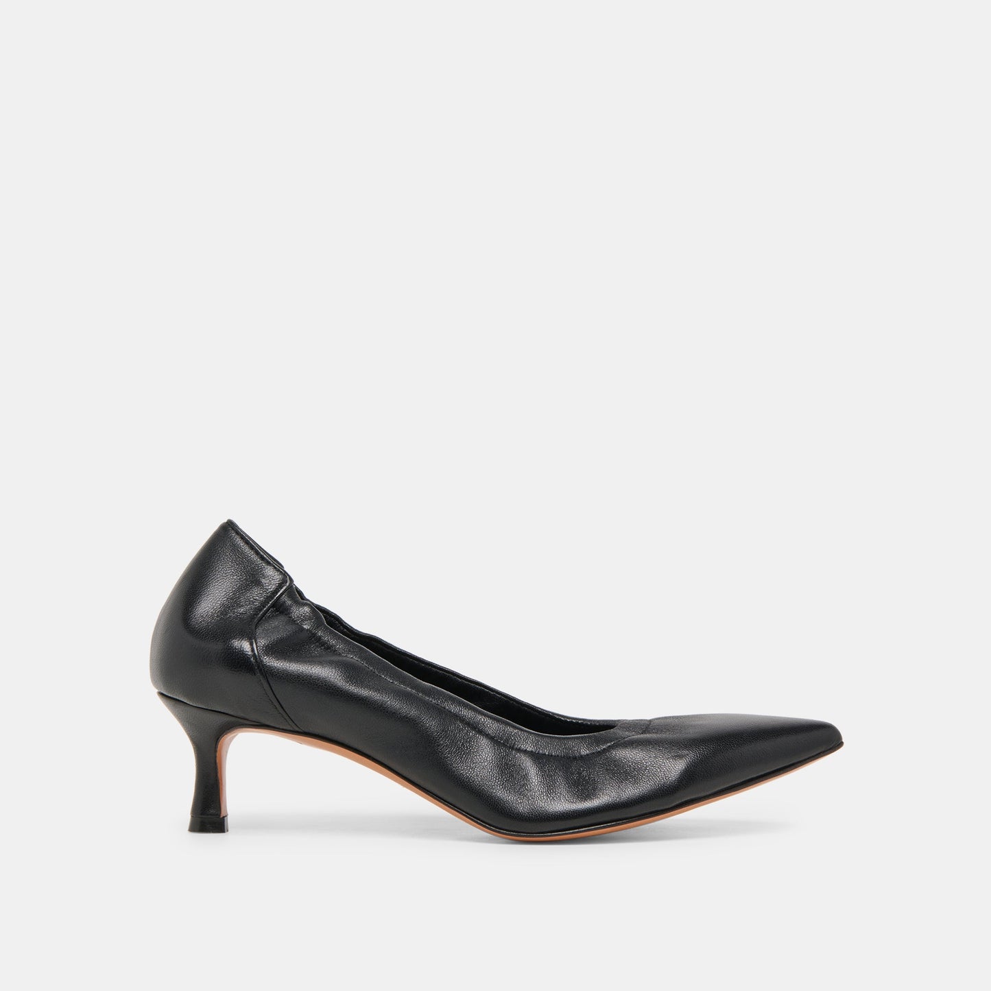 Celtin Black Leather Heels