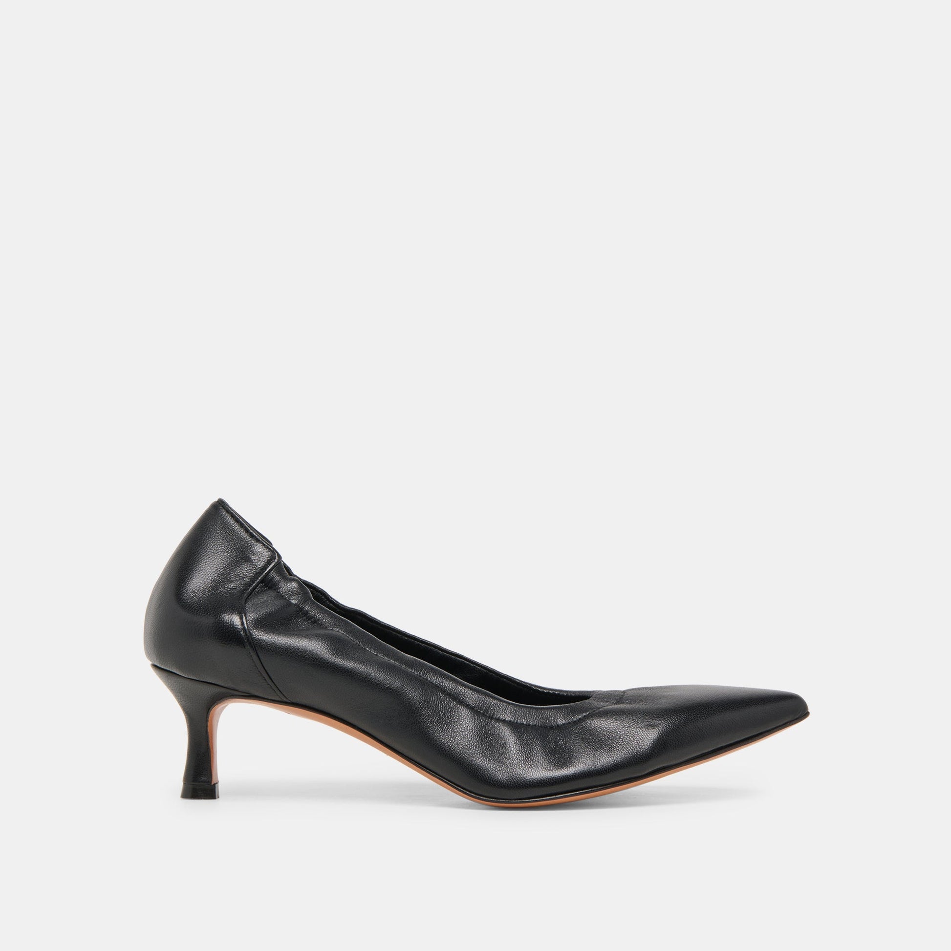 Celtin Black Leather Heels