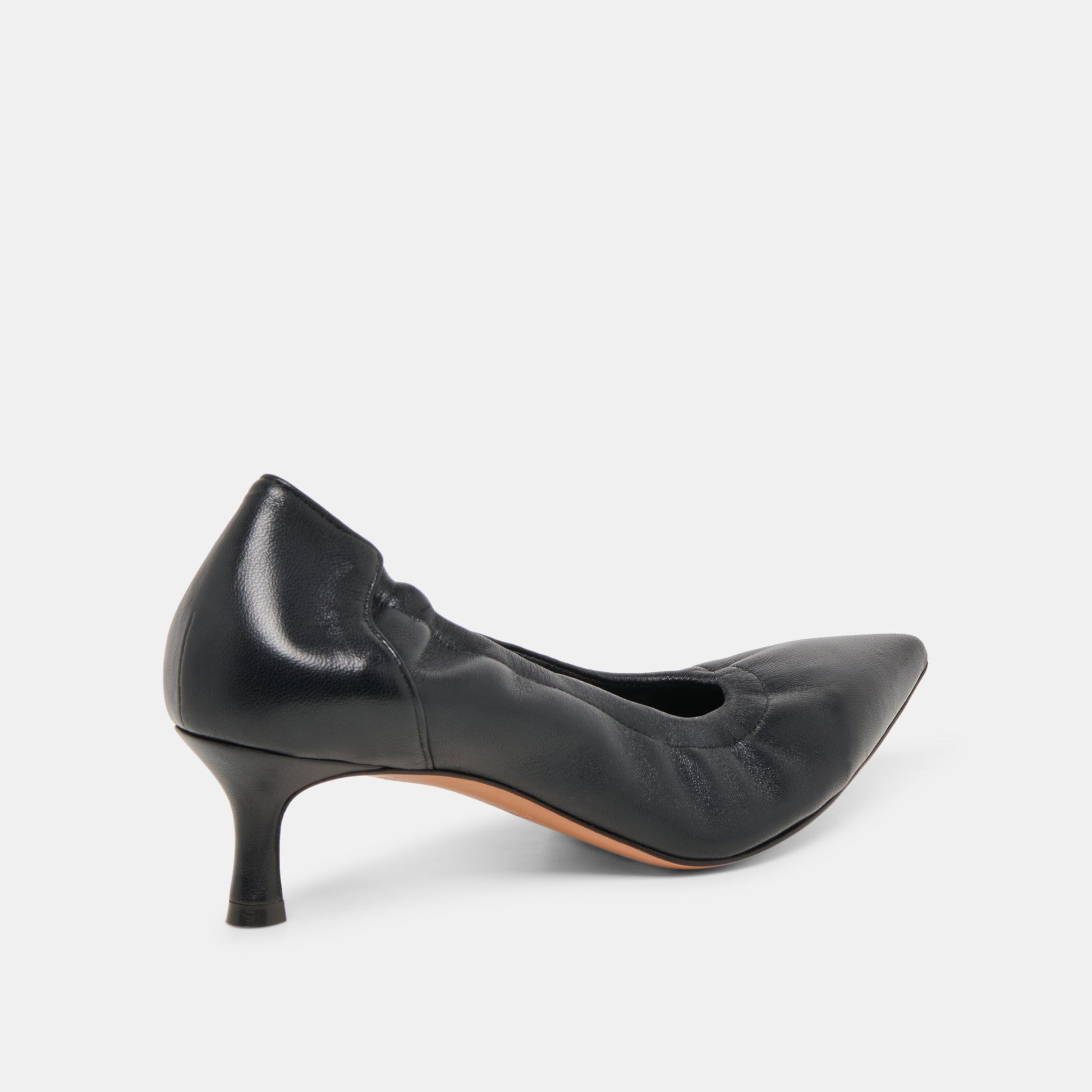 Celtin Black Leather Heels