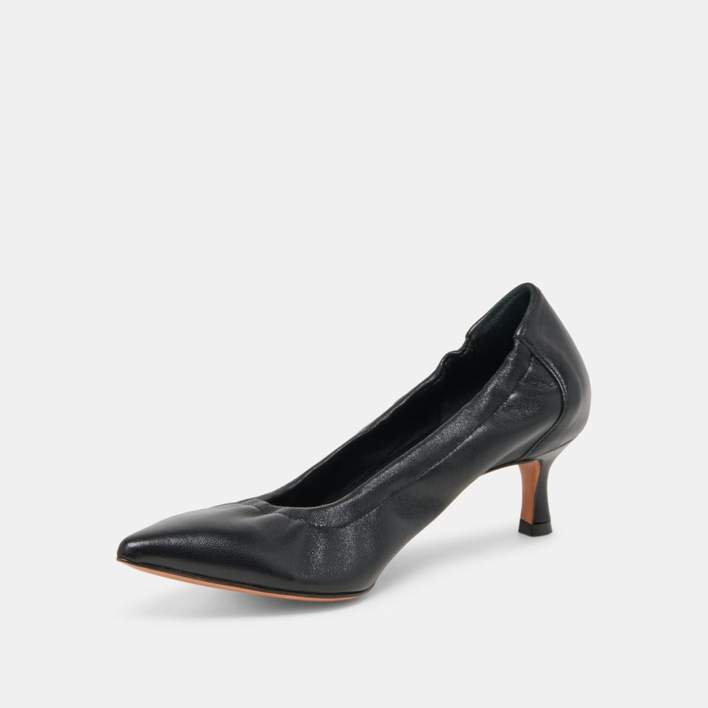 Celtin Black Leather Heels