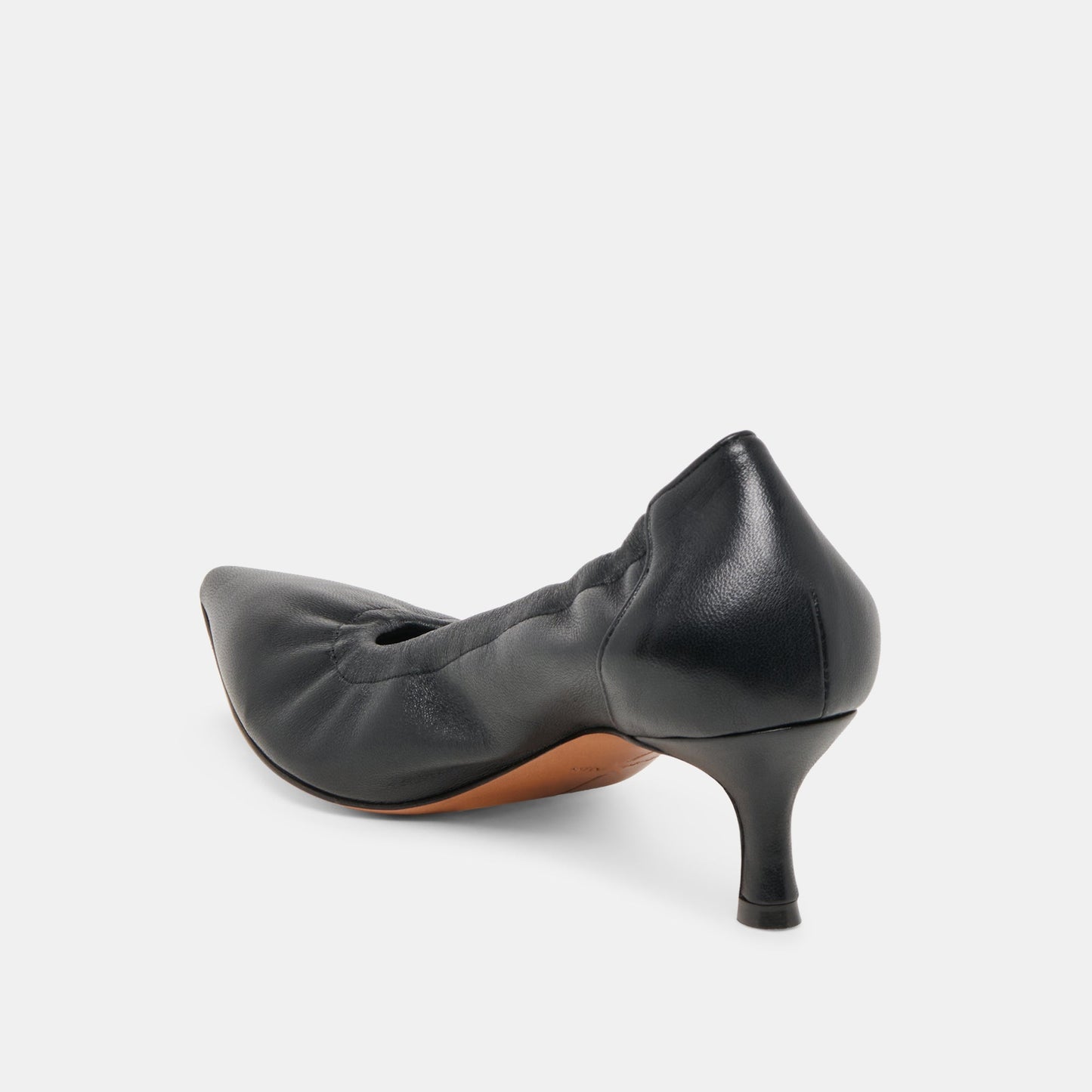 Celtin Black Leather Heels