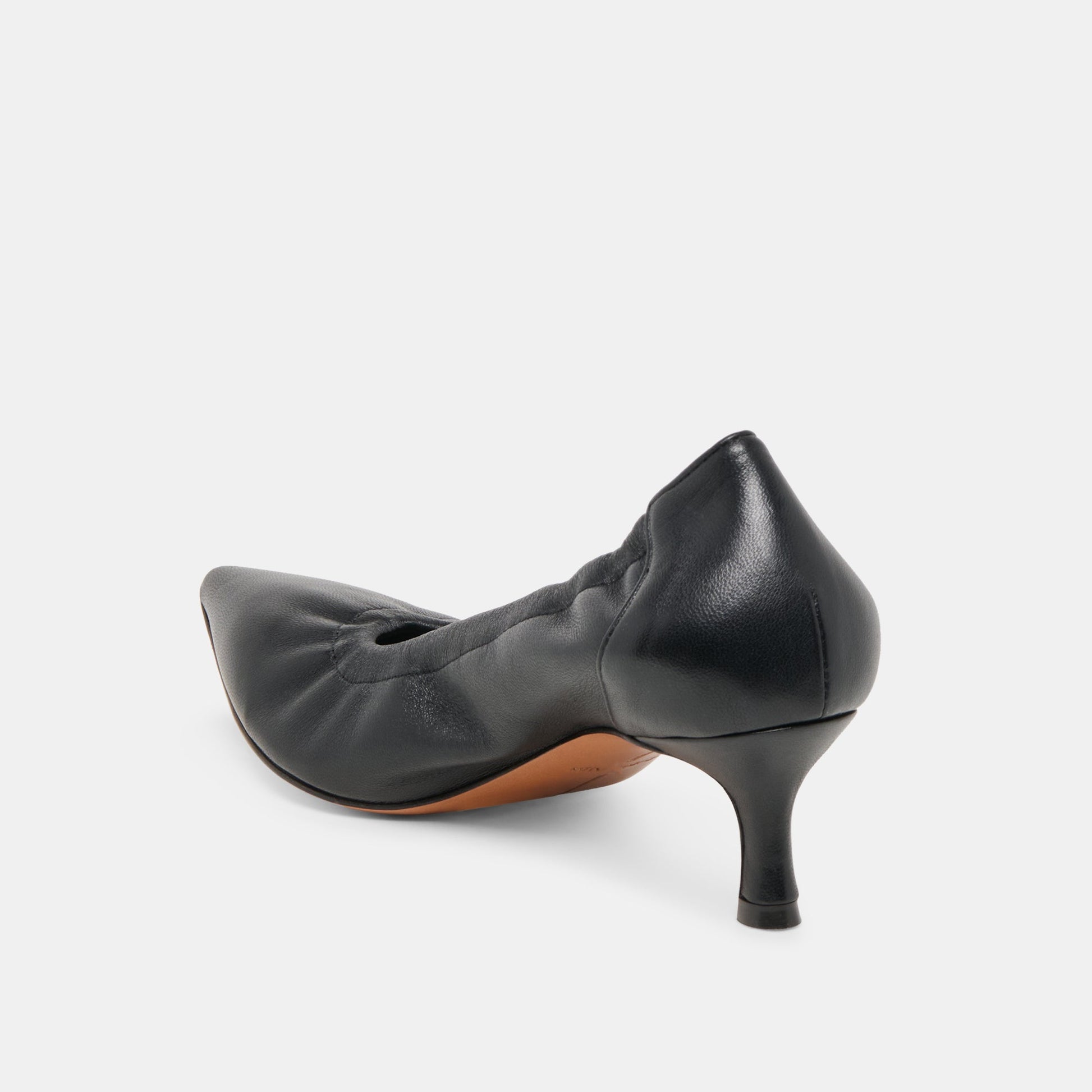 Celtin Black Leather Heels