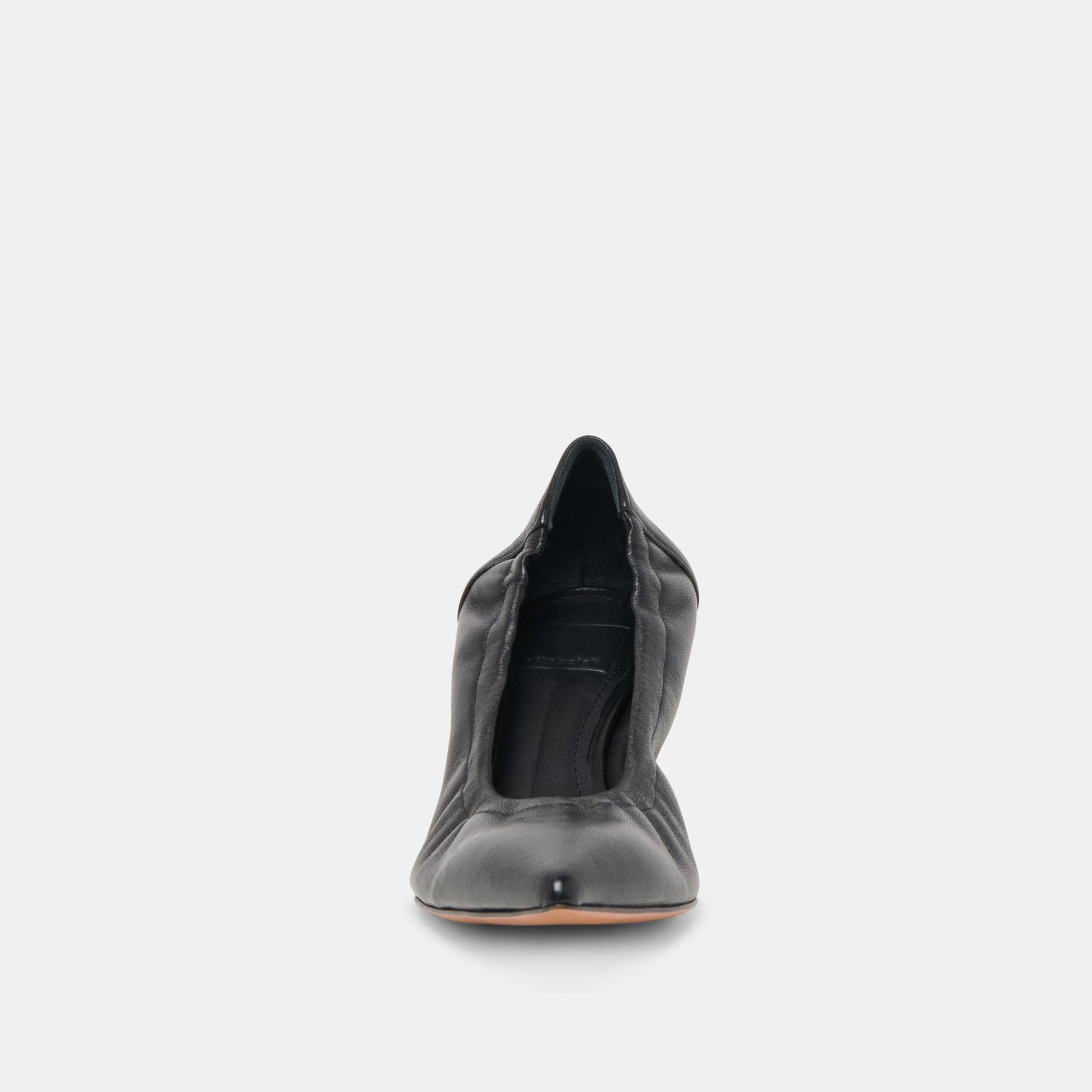 Celtin Black Leather Heels