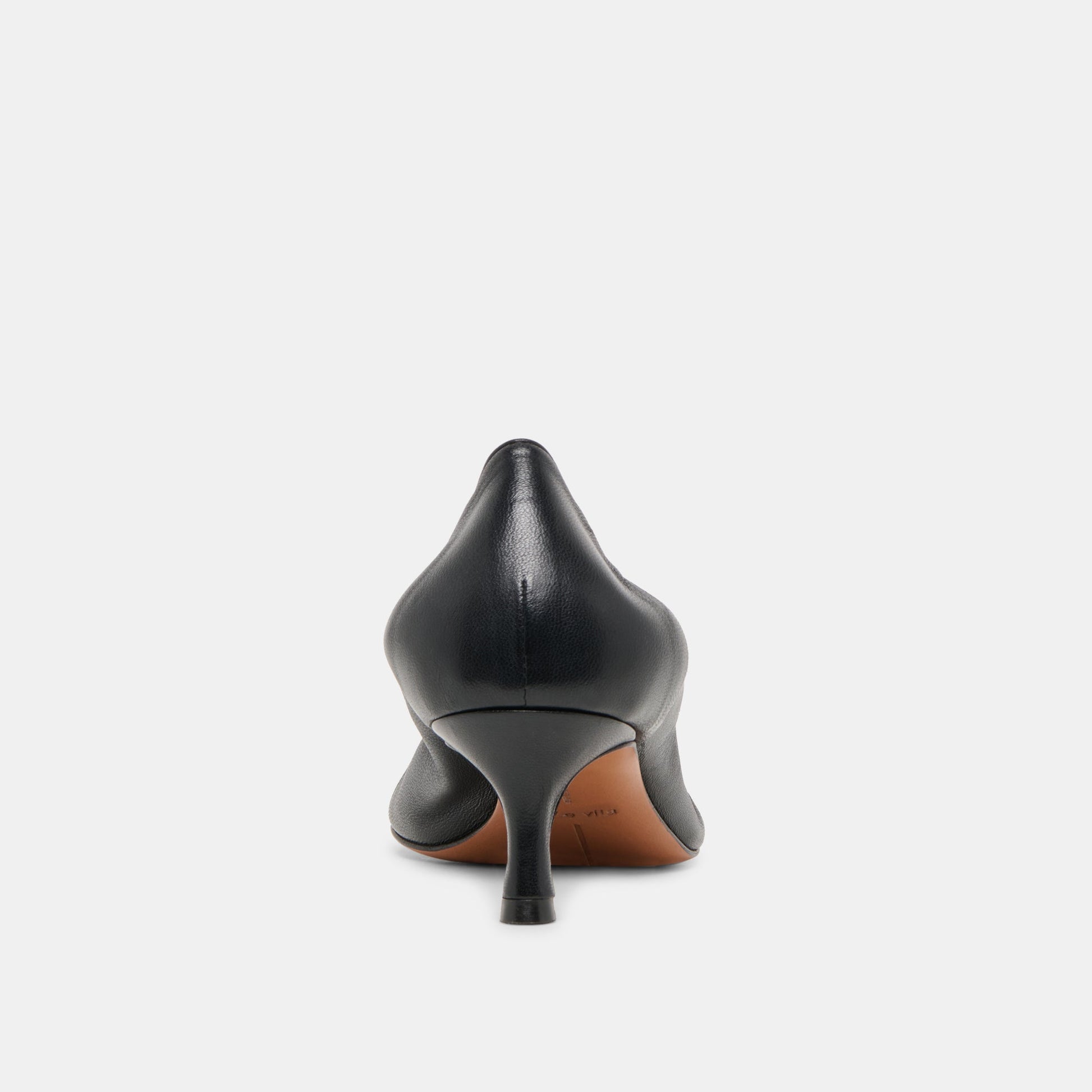 Celtin Black Leather Heels