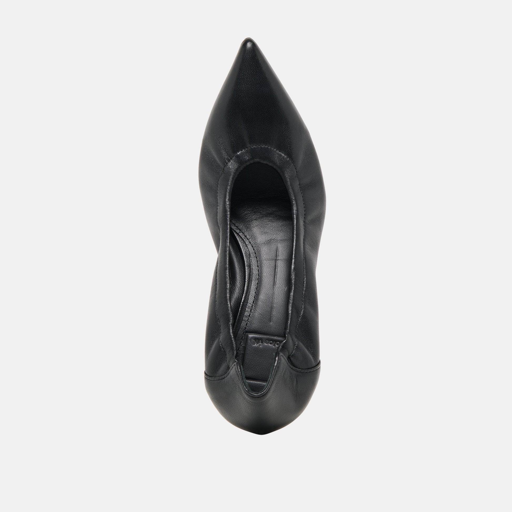 Celtin Black Leather Heels