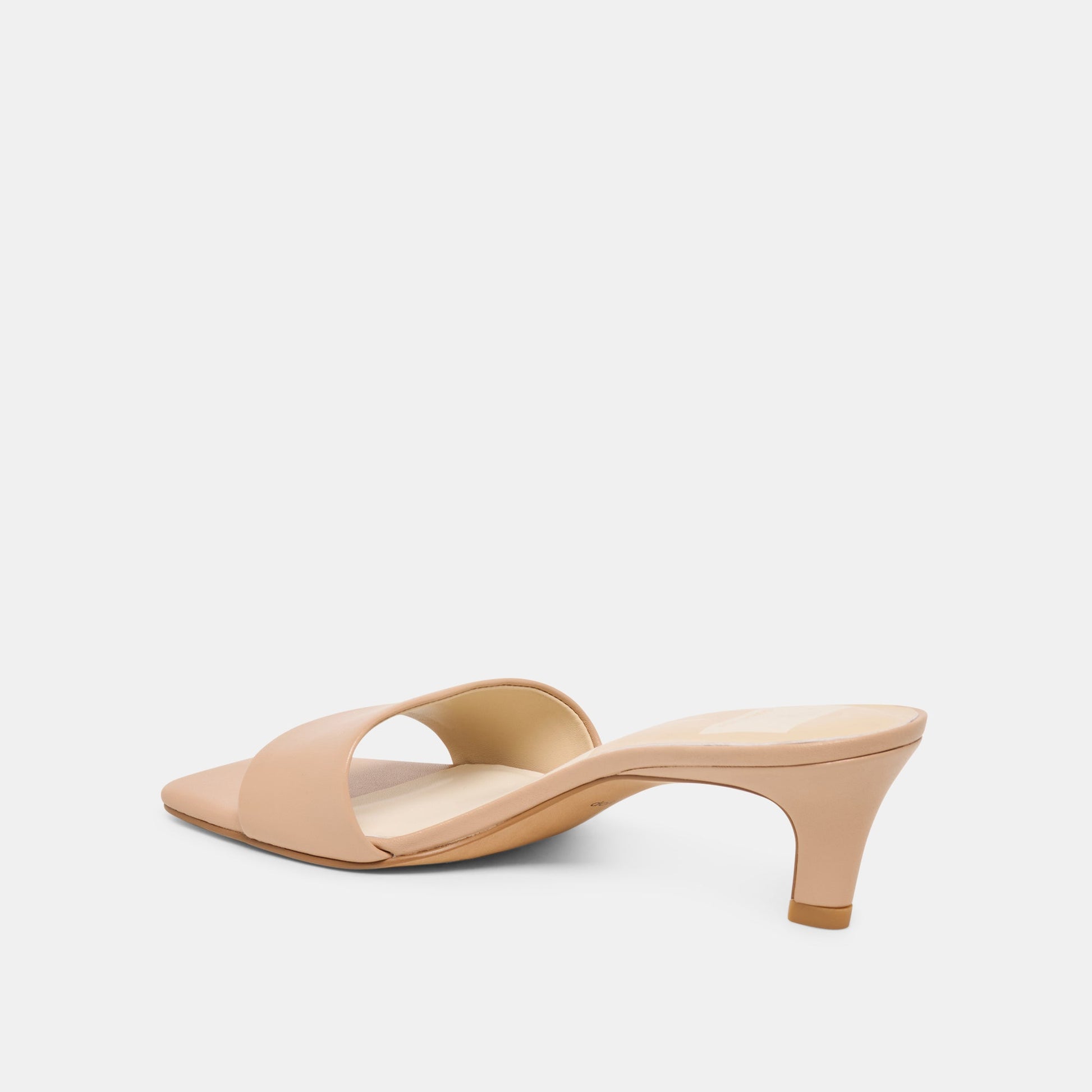 Rexa Wide Light Tan Leather Heels