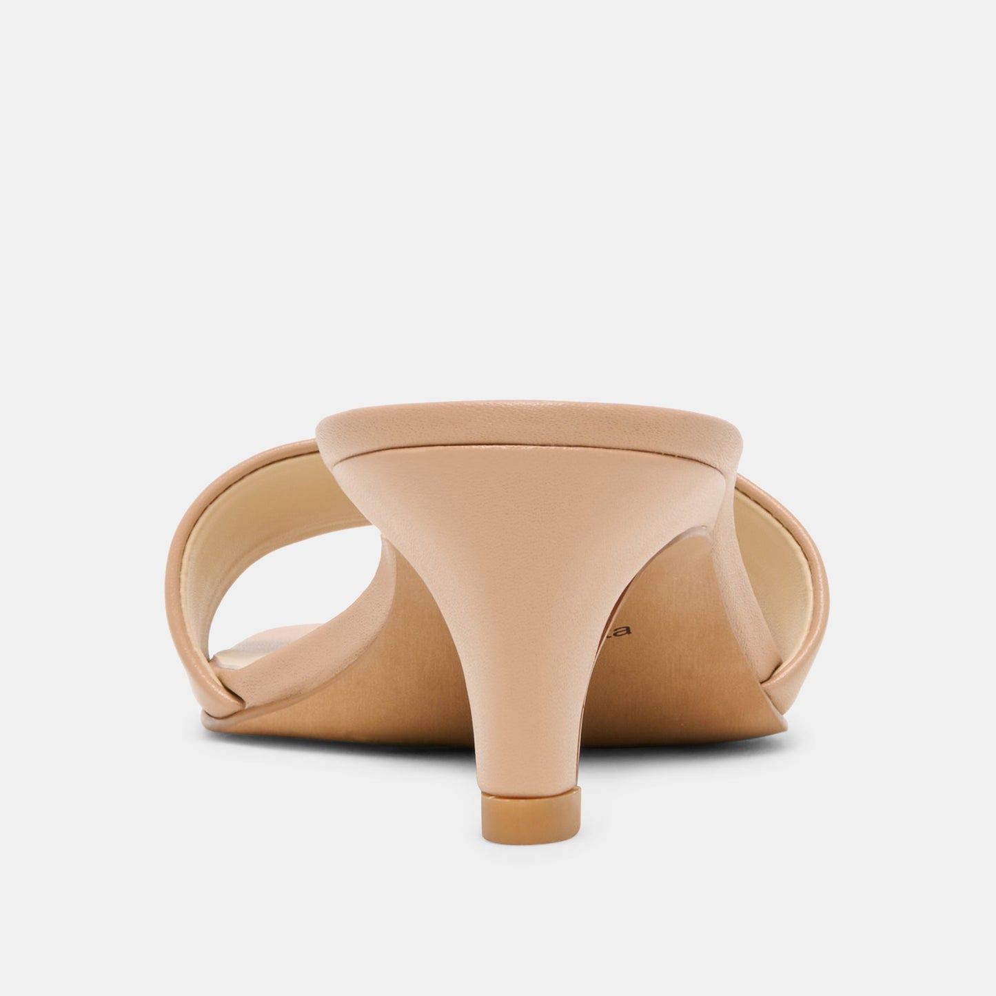 Rexa Wide Light Tan Leather Heels