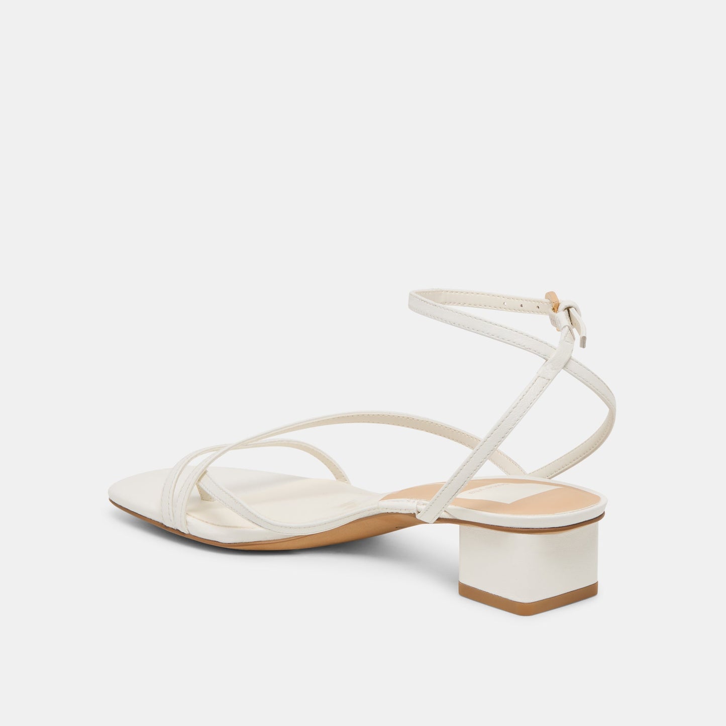 Karlos Wide True White Leather Sandals