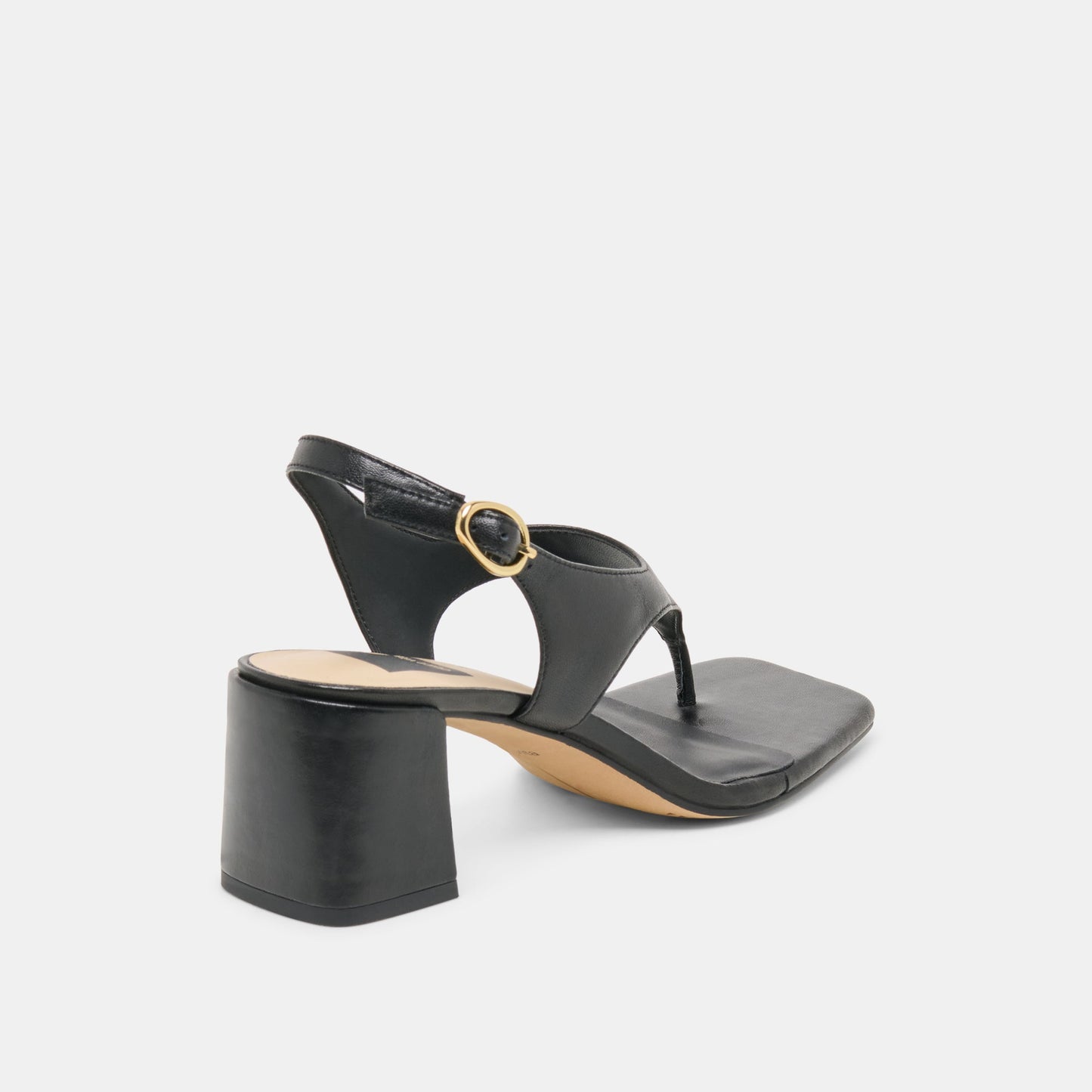 Yves Black Leather Heels