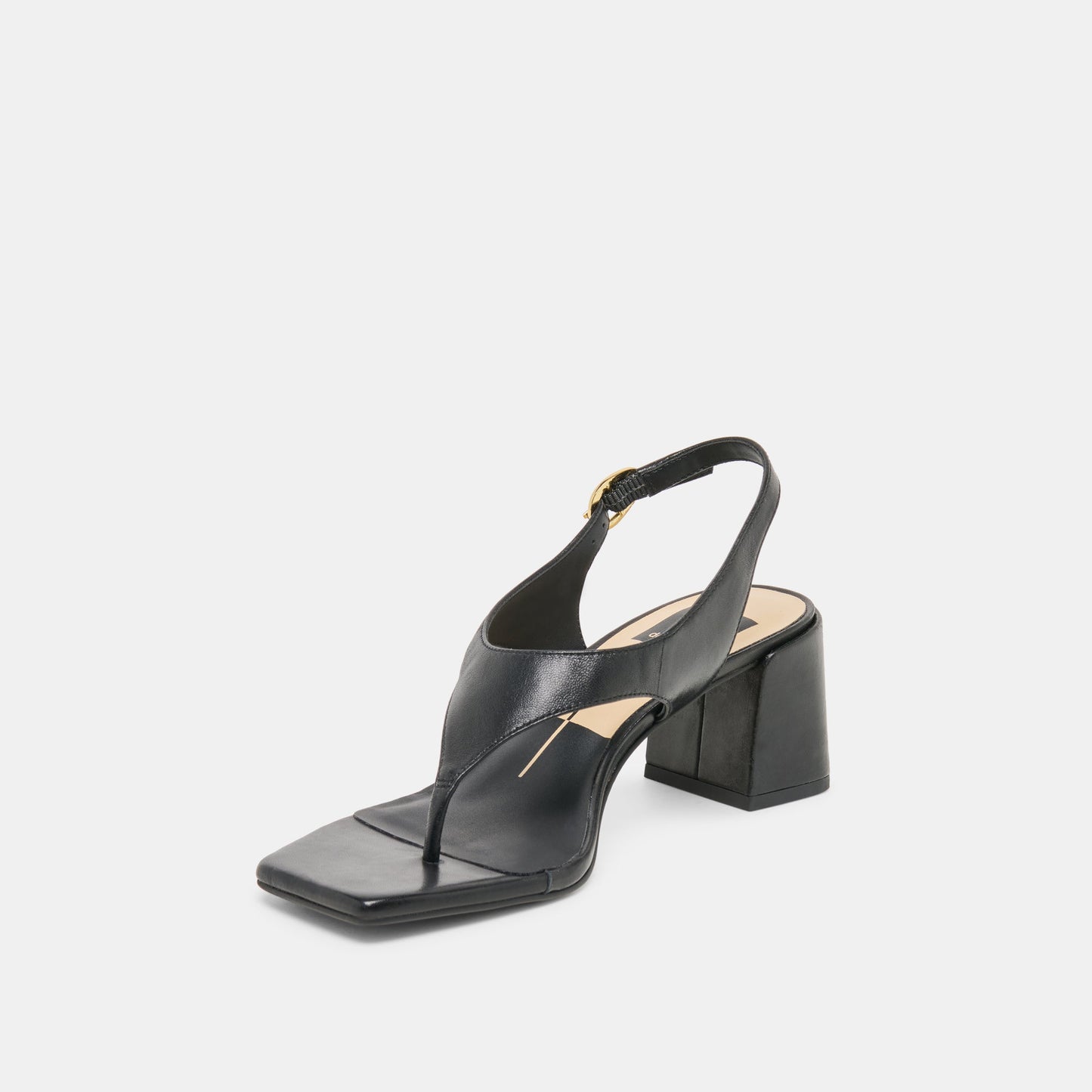 Yves Black Leather Heels