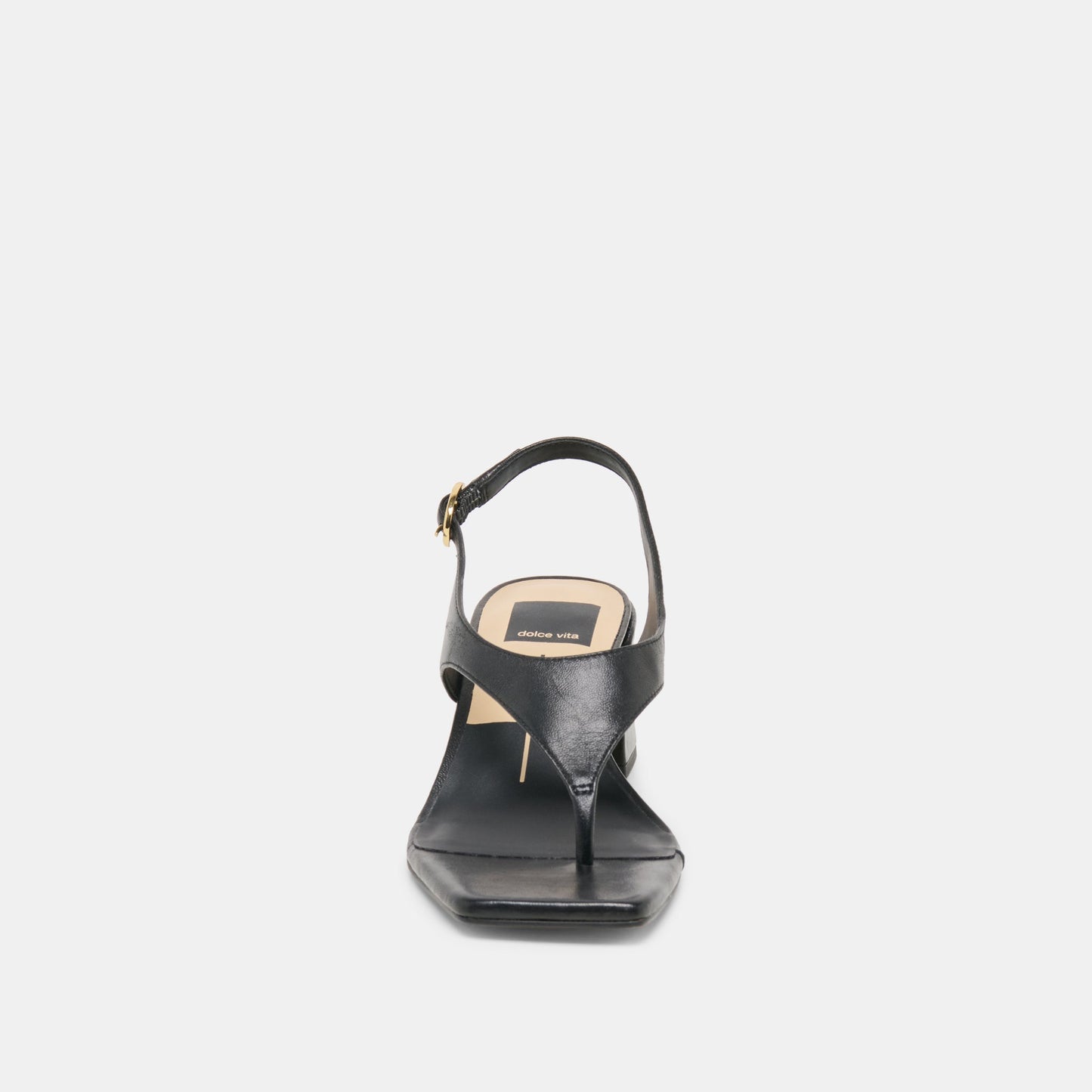 Yves Black Leather Heels