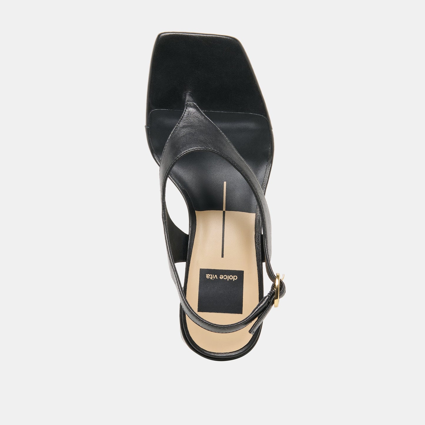 Yves Black Leather Heels
