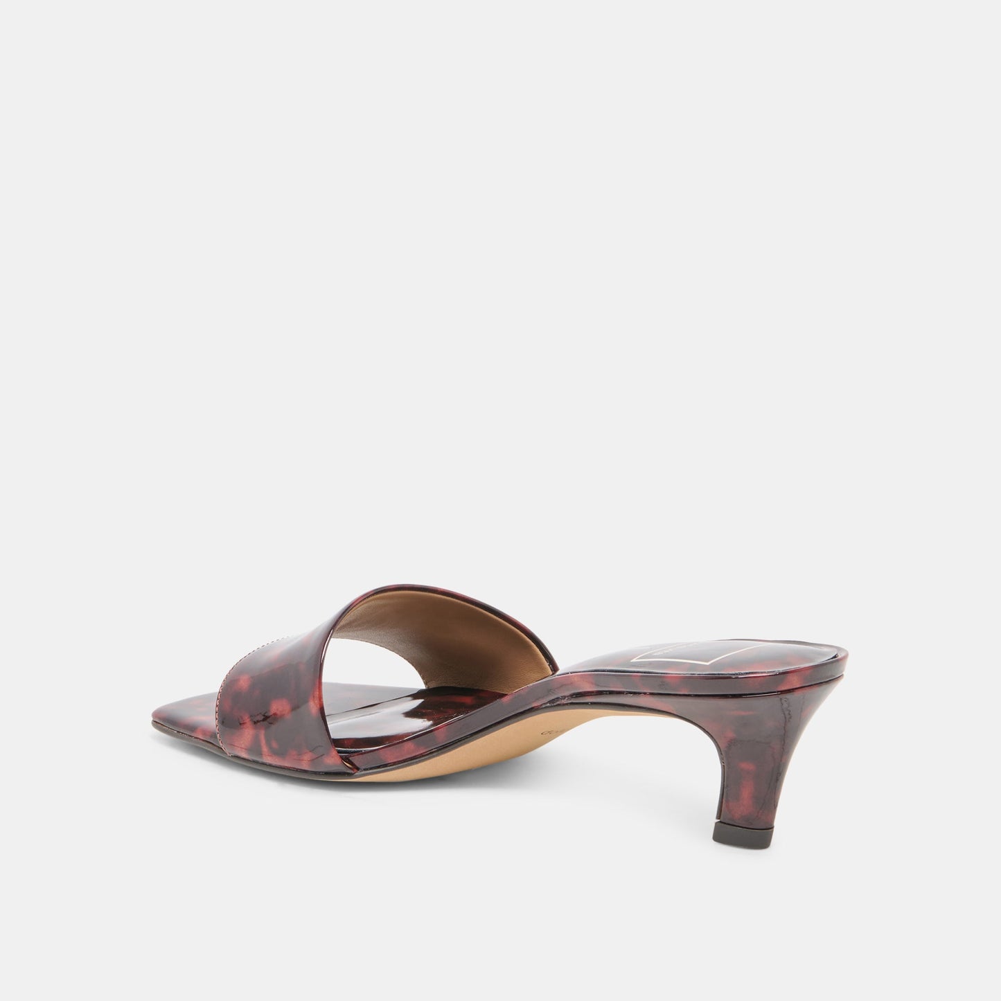 REXA Tortoise Patent Leather Kitten Heels