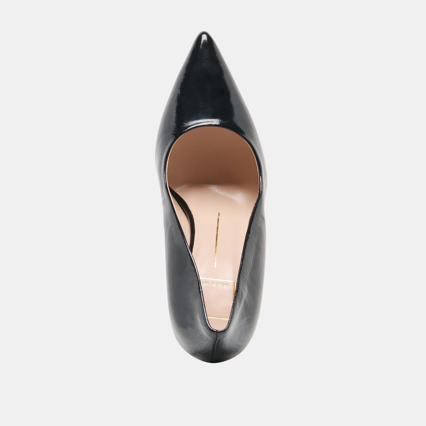 LANKY Black Leather Closed-Toe Pump Stiletto Heels